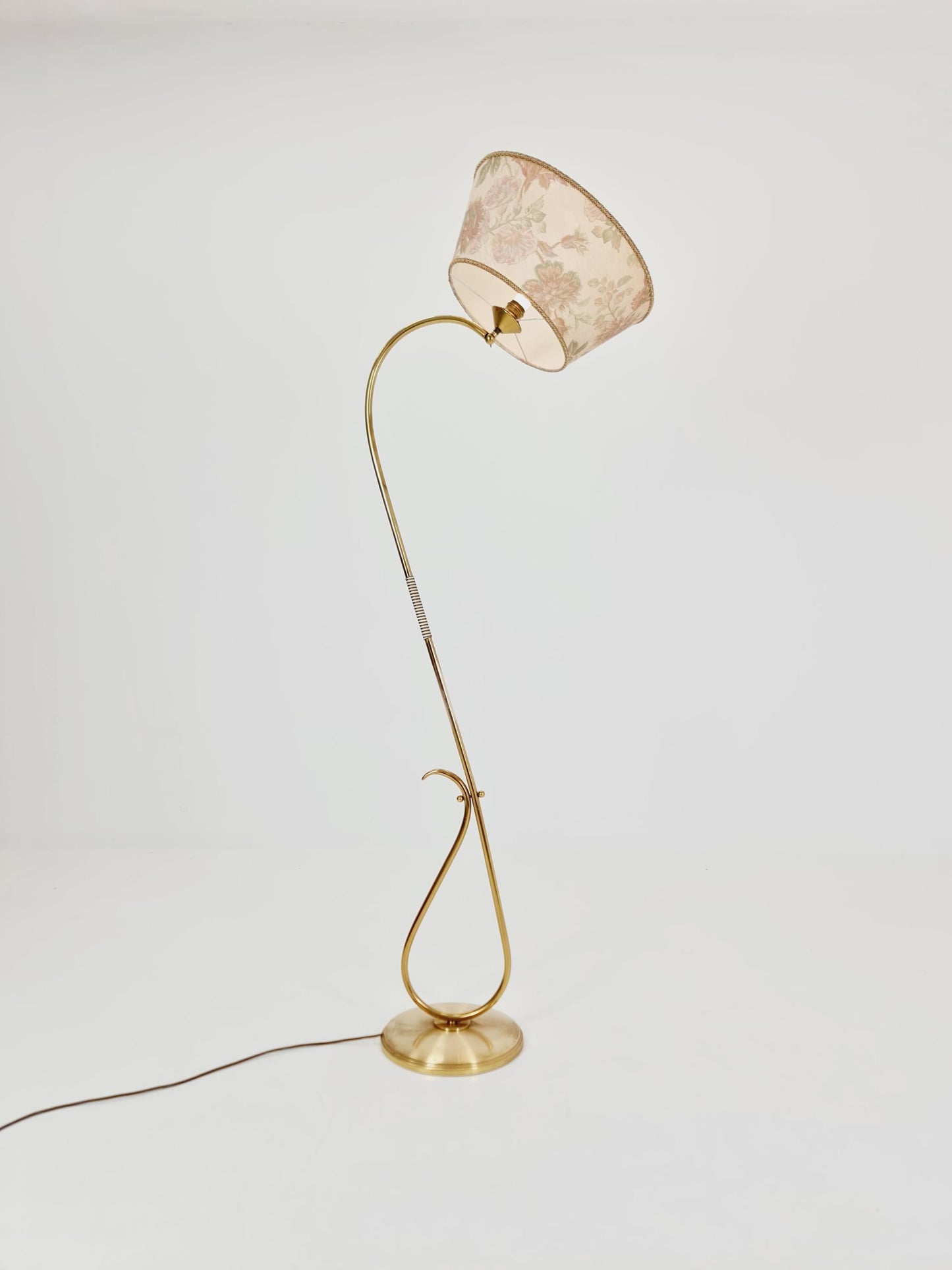 EXTREME RARE brass 1950s vintage floor lamp