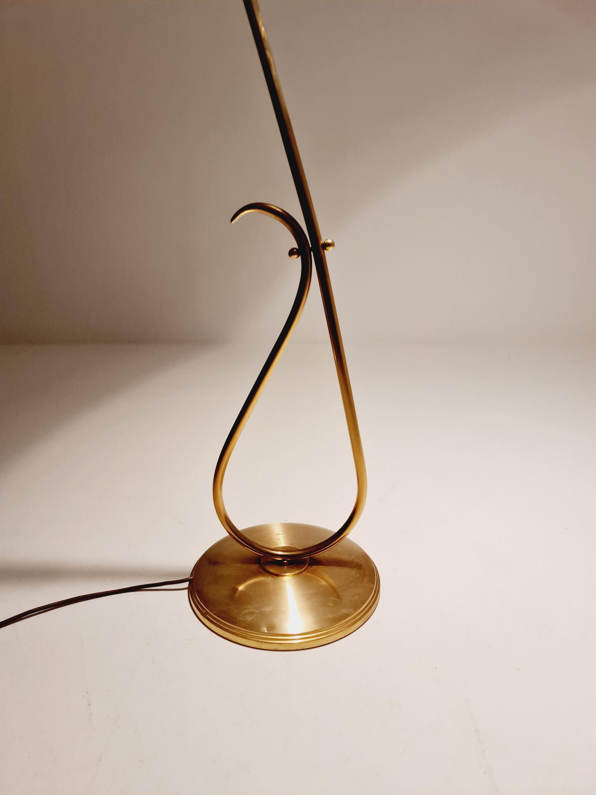 EXTREME RARE brass 1950s vintage floor lamp
