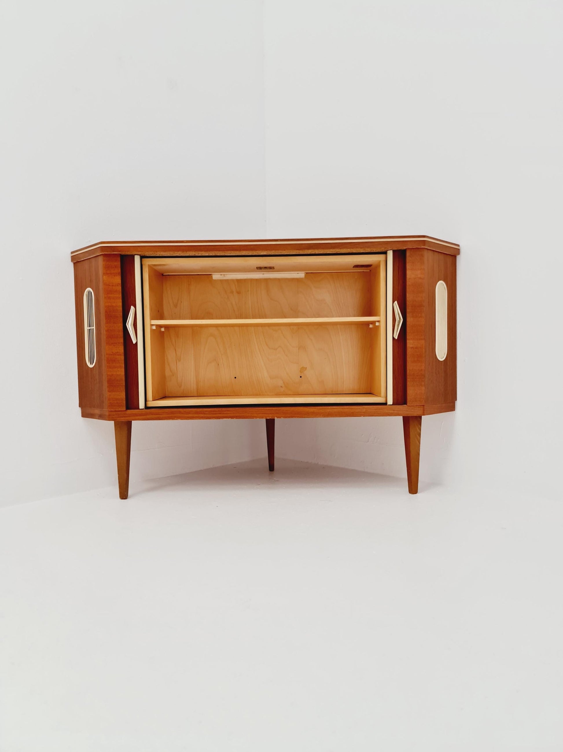 Rare Mid century Corner German bar/ sideboard, 1950s