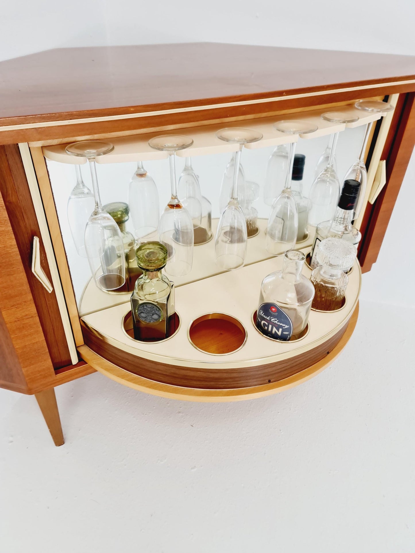 Rare Mid century Corner German bar/ sideboard, 1950s
