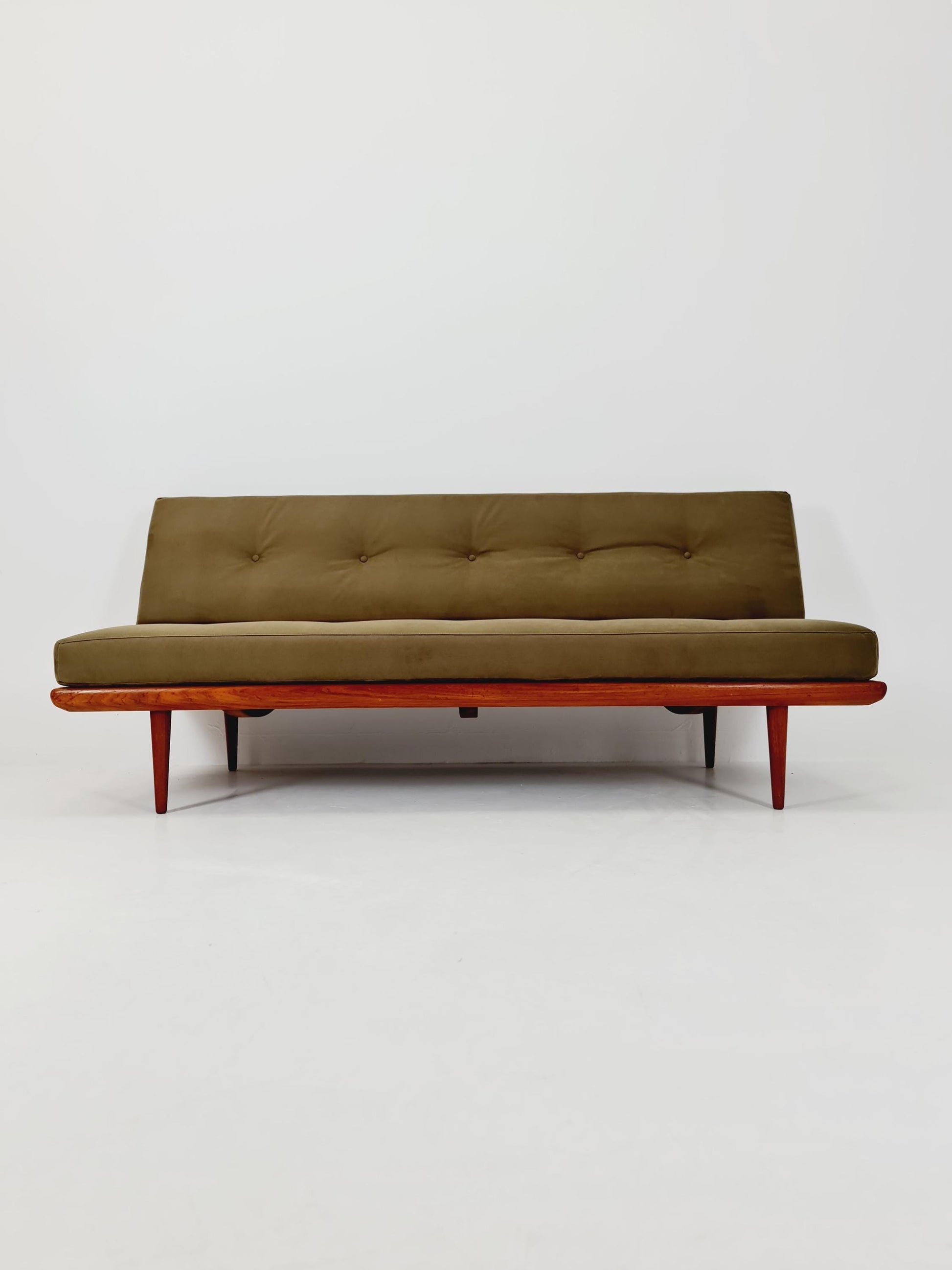 Midcentury Danish Daybed Teak wood by Peter Hvidt ,Orla Molgaard for France &Son Denmark ,1950s