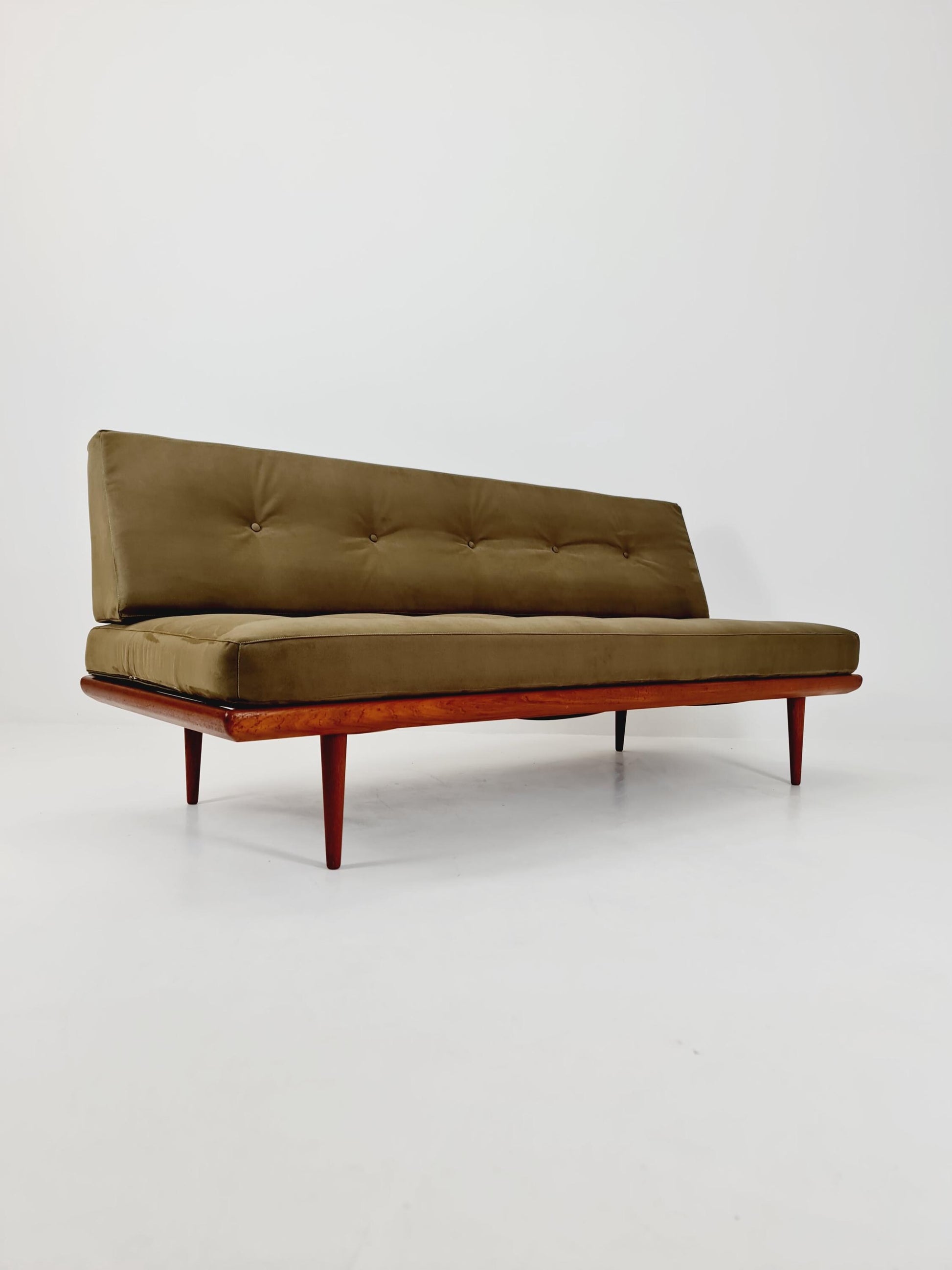 Midcentury Danish Daybed Teak wood by Peter Hvidt ,Orla Molgaard for France &Son Denmark ,1950s