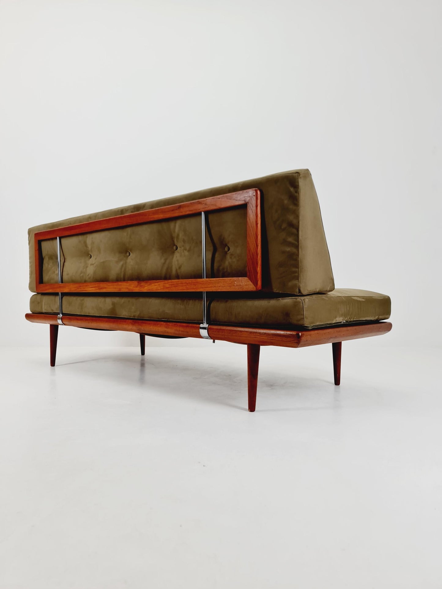 Midcentury Danish Daybed Teak wood by Peter Hvidt ,Orla Molgaard for France &Son Denmark ,1950s