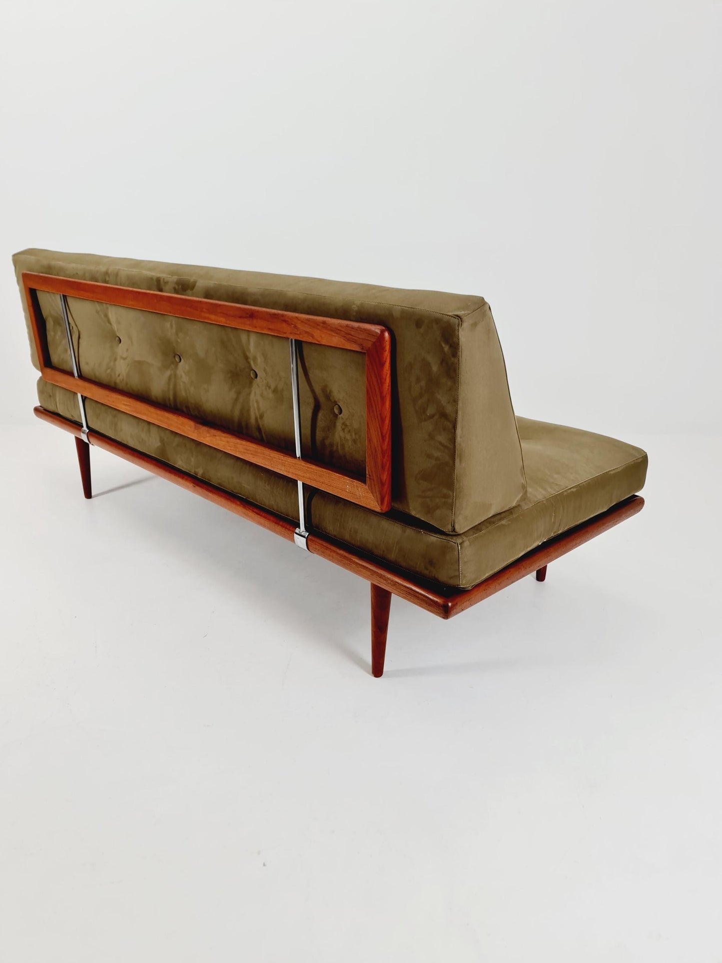 Midcentury Danish Daybed Teak wood by Peter Hvidt ,Orla Molgaard for France &Son Denmark ,1950s
