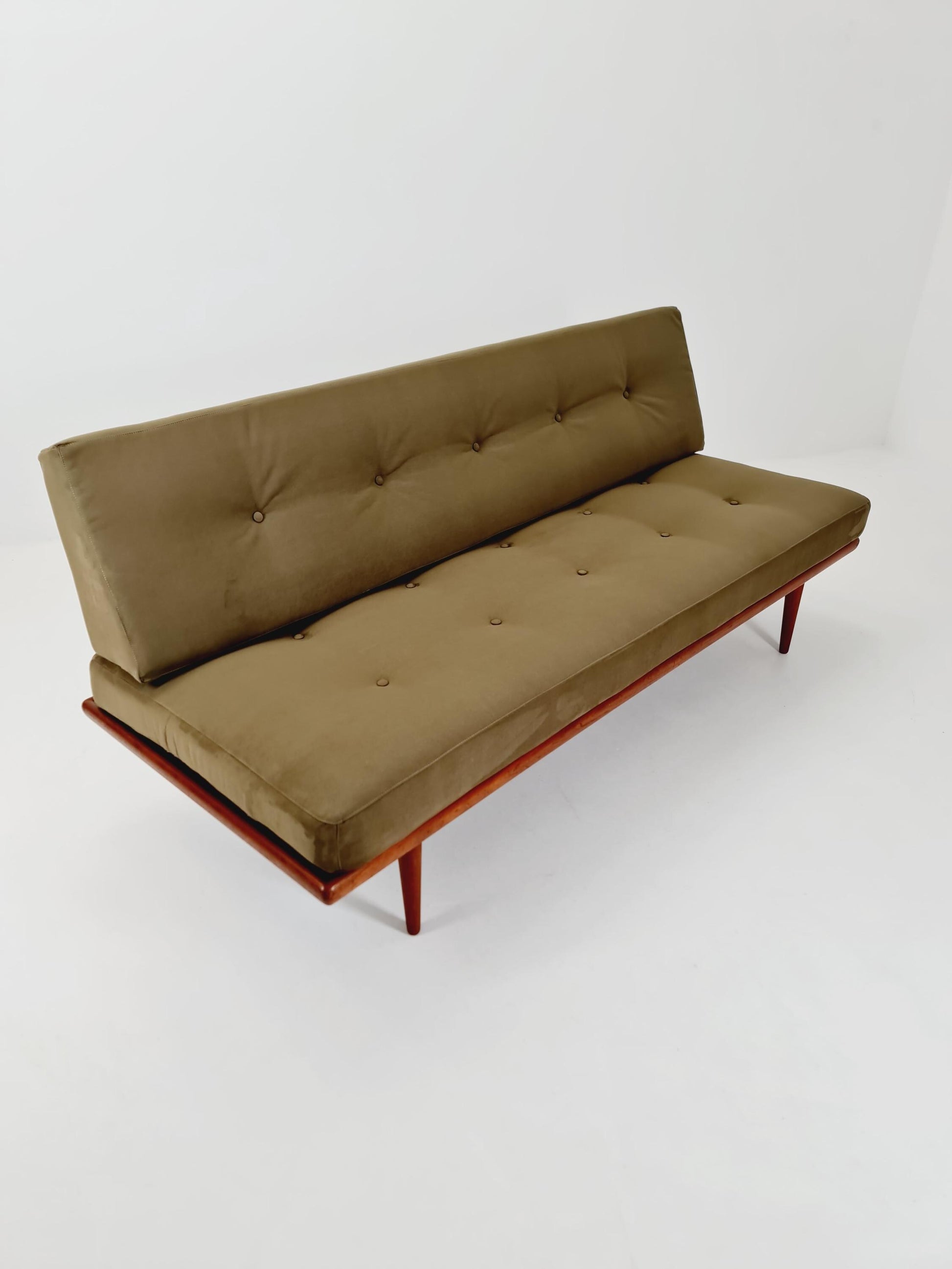 Midcentury Danish Daybed Teak wood by Peter Hvidt ,Orla Molgaard for France &Son Denmark ,1950s