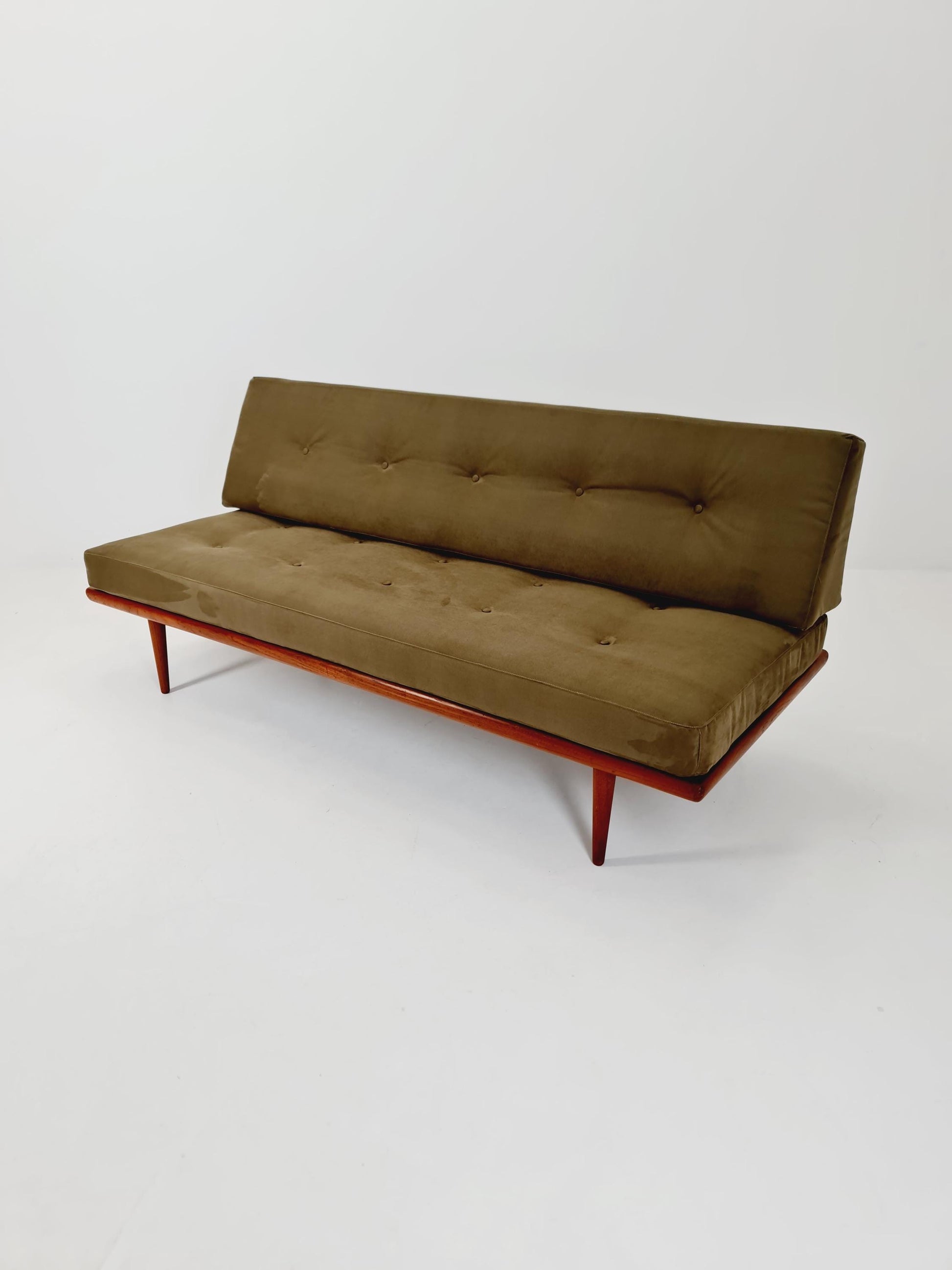 Midcentury Danish Daybed Teak wood by Peter Hvidt ,Orla Molgaard for France &Son Denmark ,1950s
