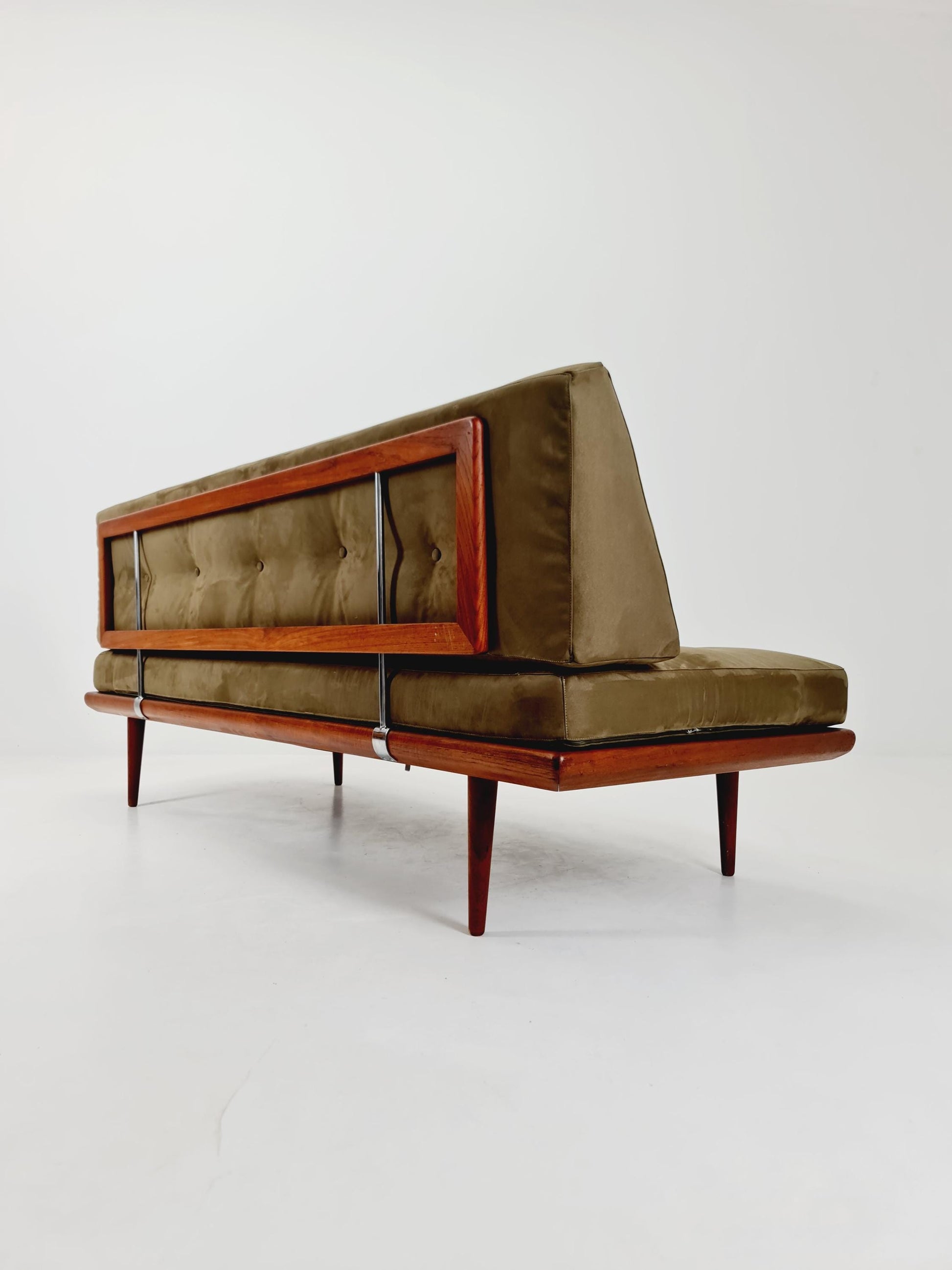 Midcentury Danish Daybed Teak wood by Peter Hvidt ,Orla Molgaard for France &Son Denmark ,1950s