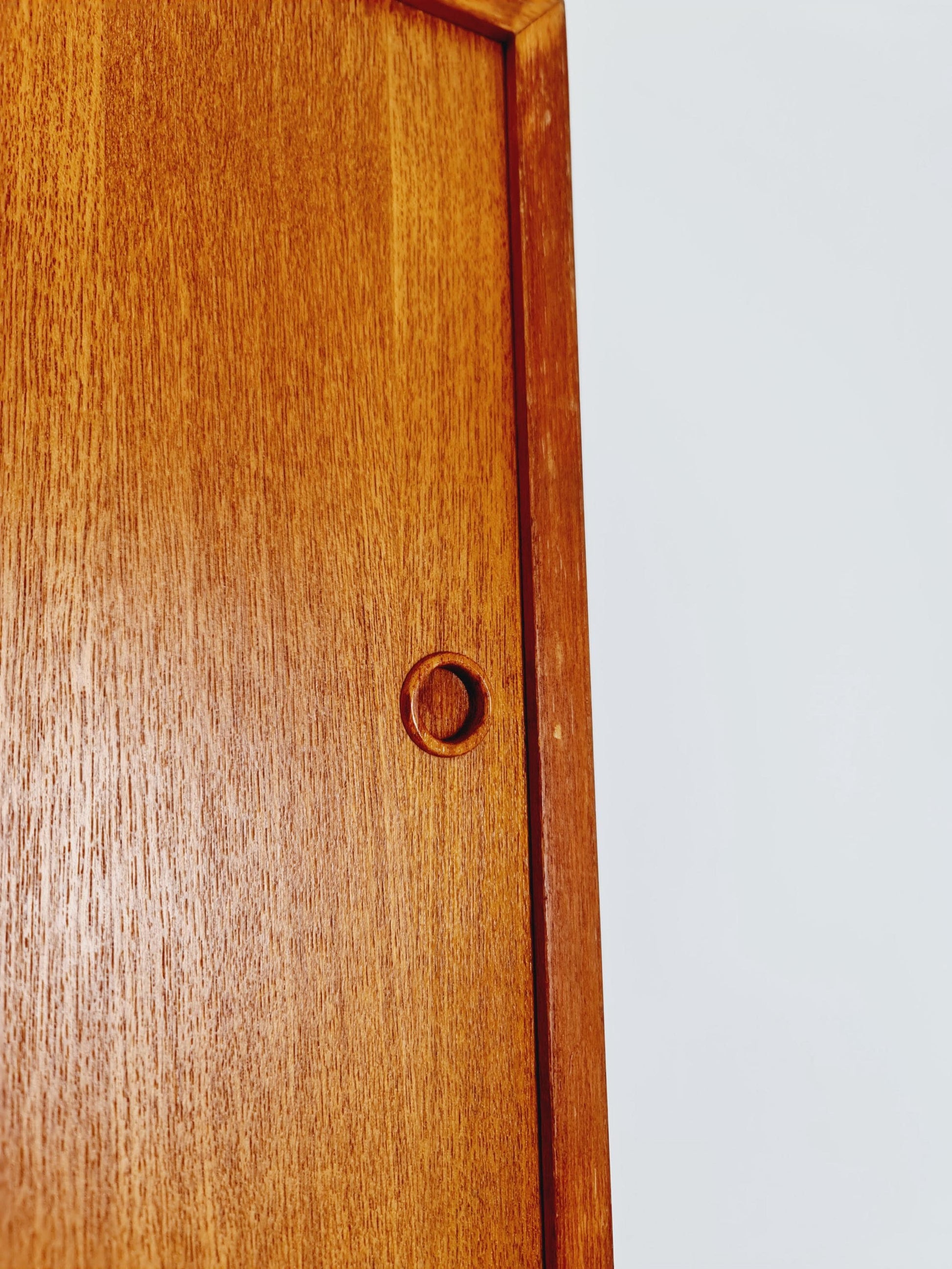 Wall-mounted original Swedish string shelf-system, drawers, bookcase teak wood by Nils & Kajsa Strinning, 1960s