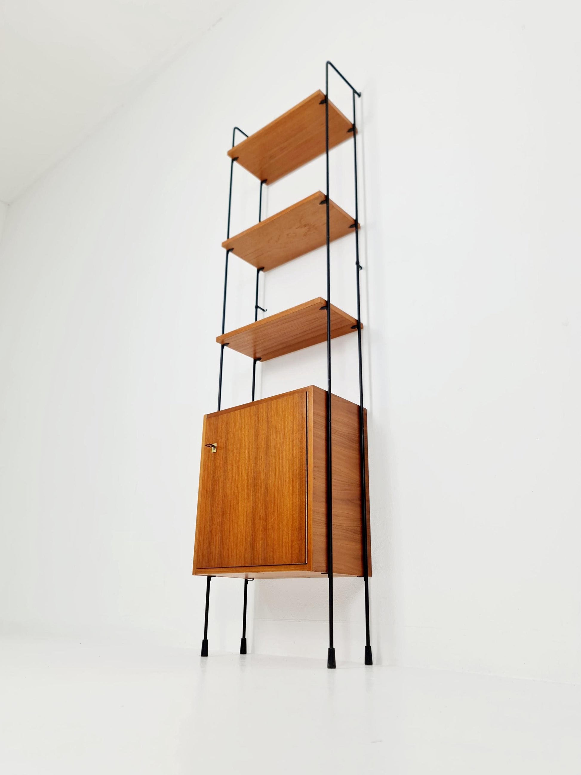Mid century Teak shelving unit by Hilker for Omnia, Germany 1960s