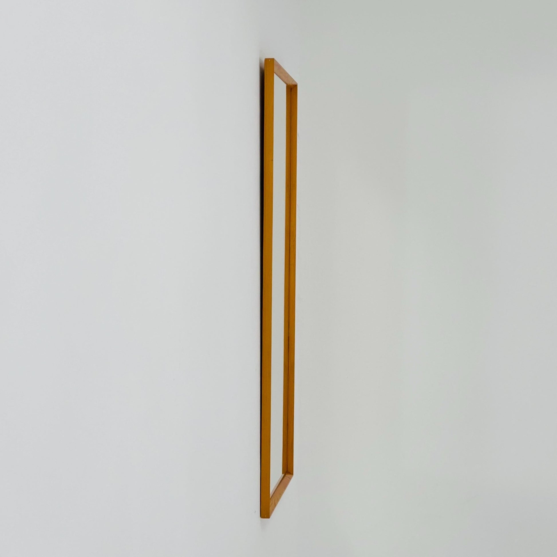 Oak Swedish mid-century Modern wall-mounted mirror By G&T Sweden 1960s