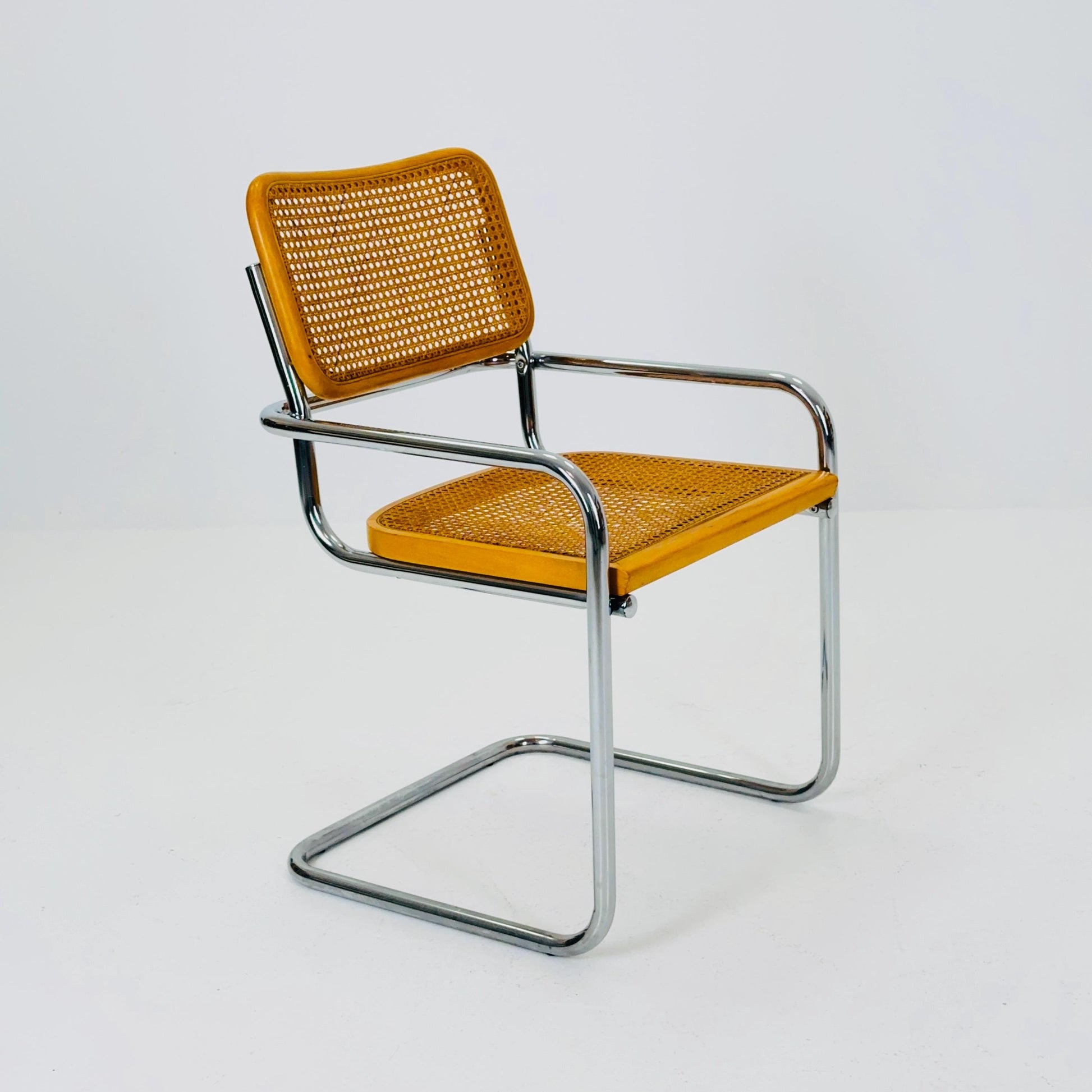Mid century Cesca ArmChair designed by Marcel Breuer, 1970s Italy