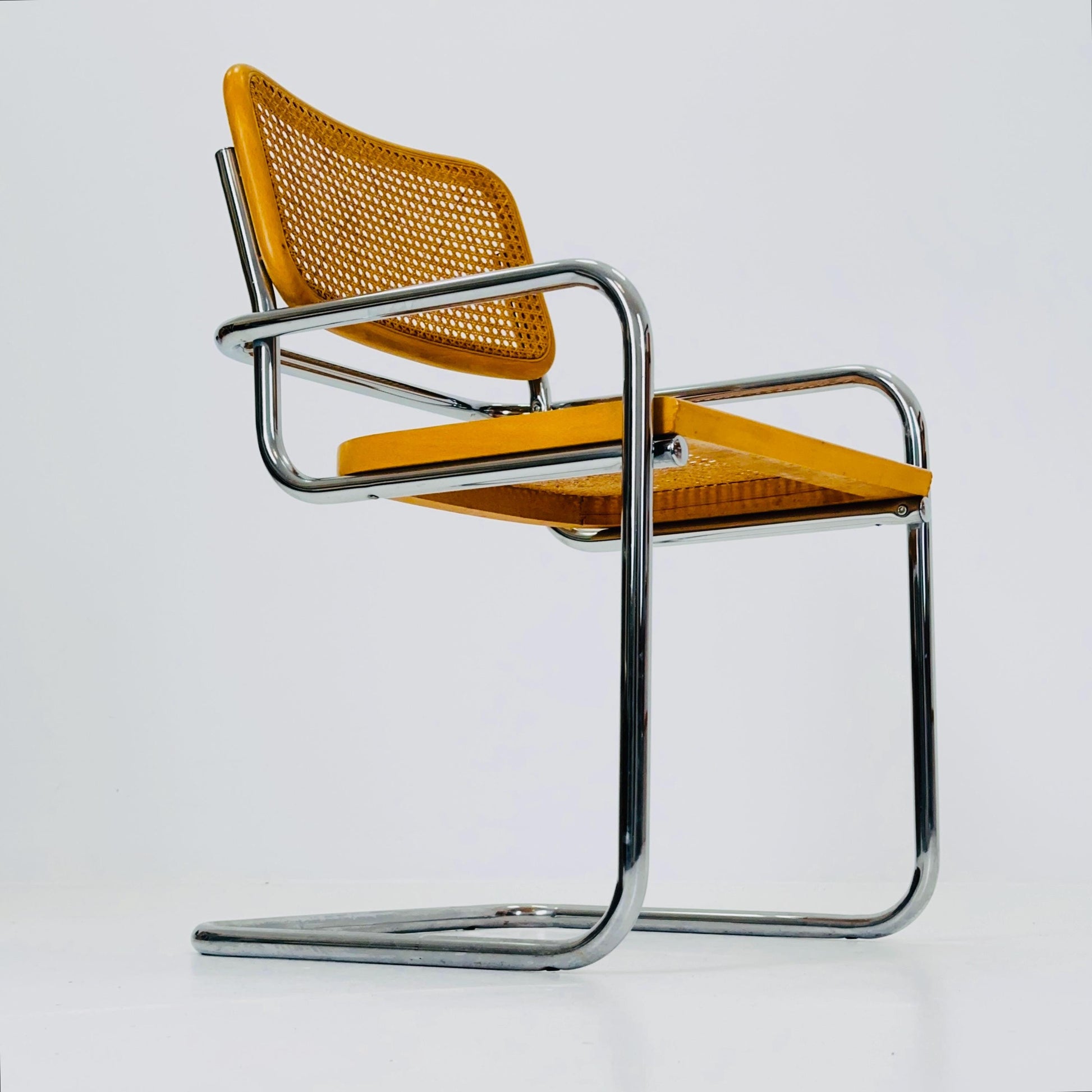 Mid century Cesca ArmChair designed by Marcel Breuer, 1970s Italy