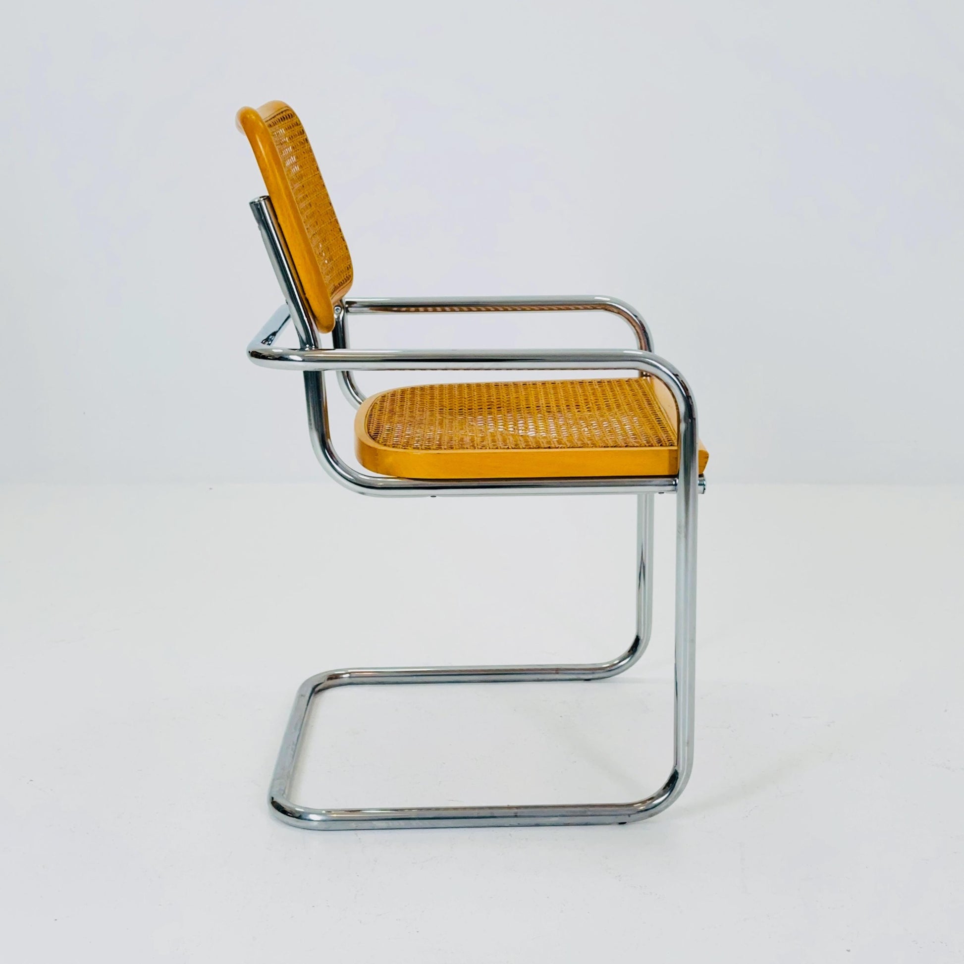 Mid century Cesca ArmChair designed by Marcel Breuer, 1970s Italy