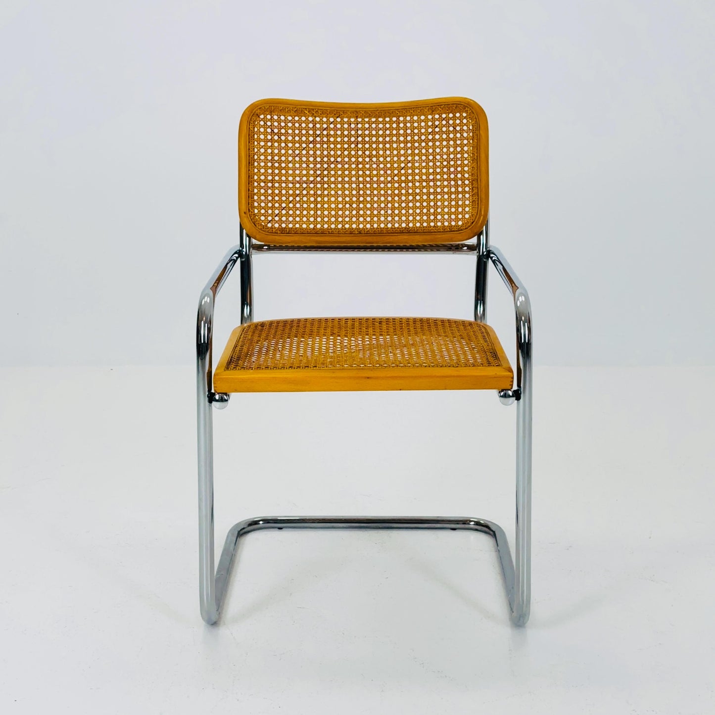Mid century Cesca ArmChair designed by Marcel Breuer, 1970s Italy