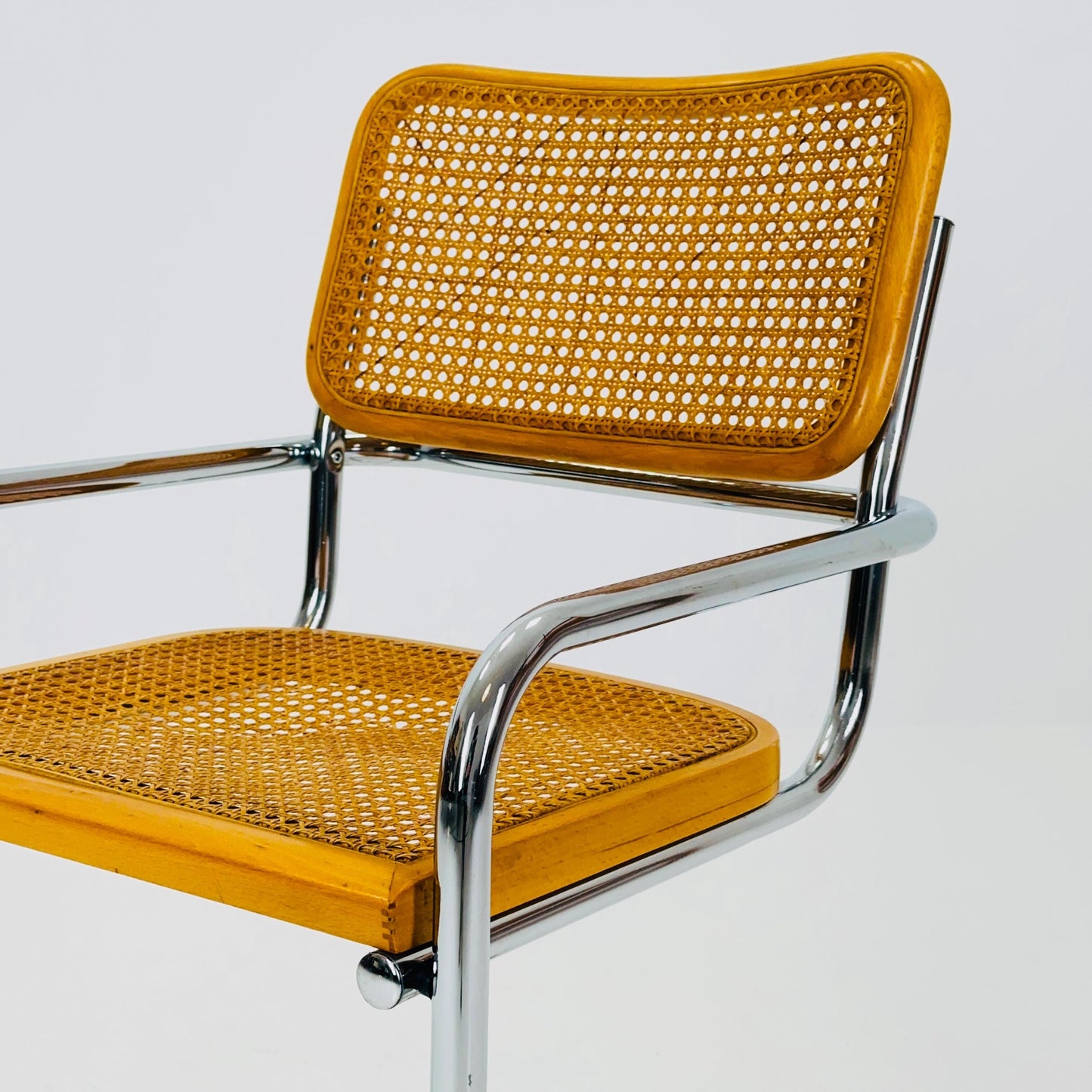 Mid century Cesca ArmChair designed by Marcel Breuer, 1970s Italy