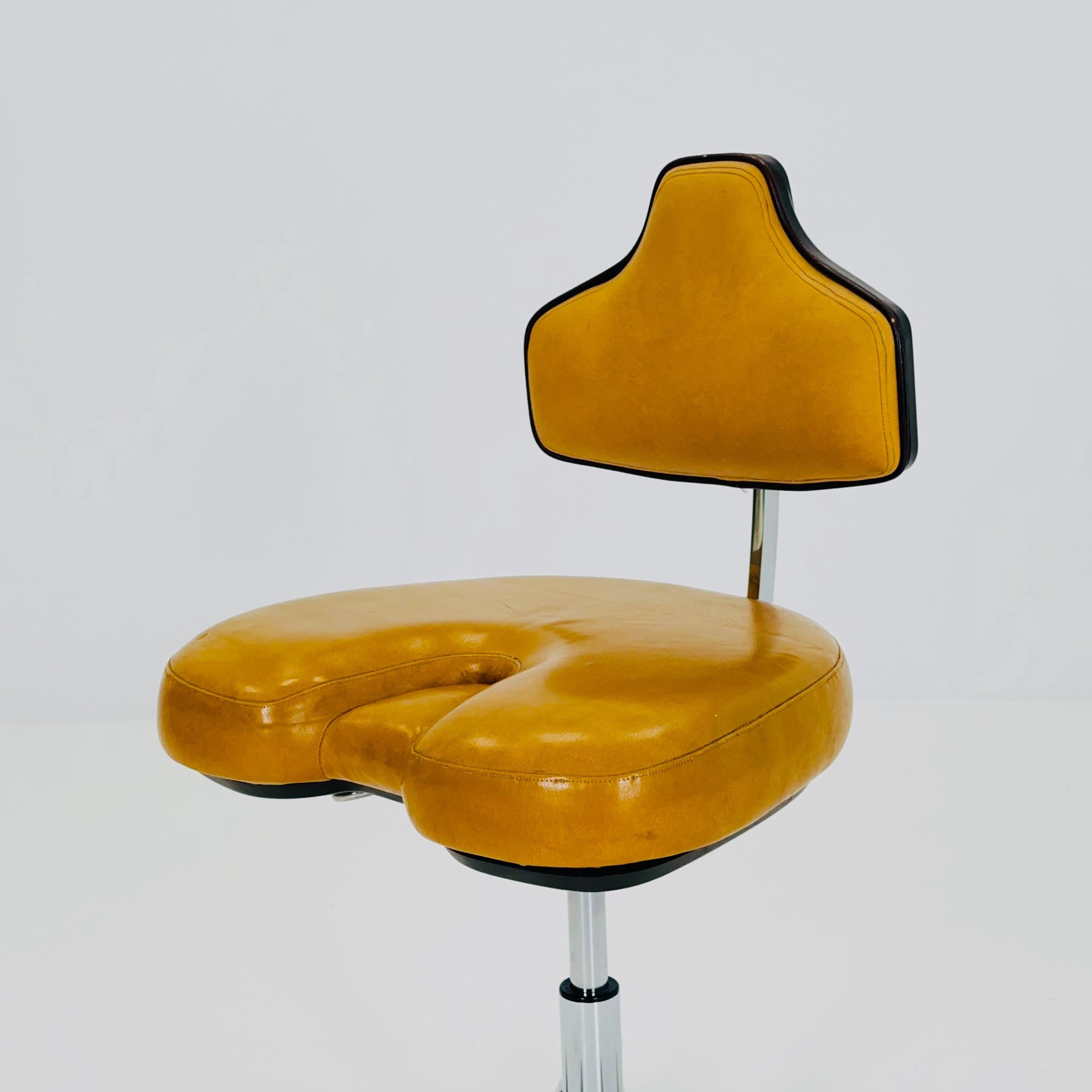 Industrial vintage leather office dental chair by chyres Virginia
