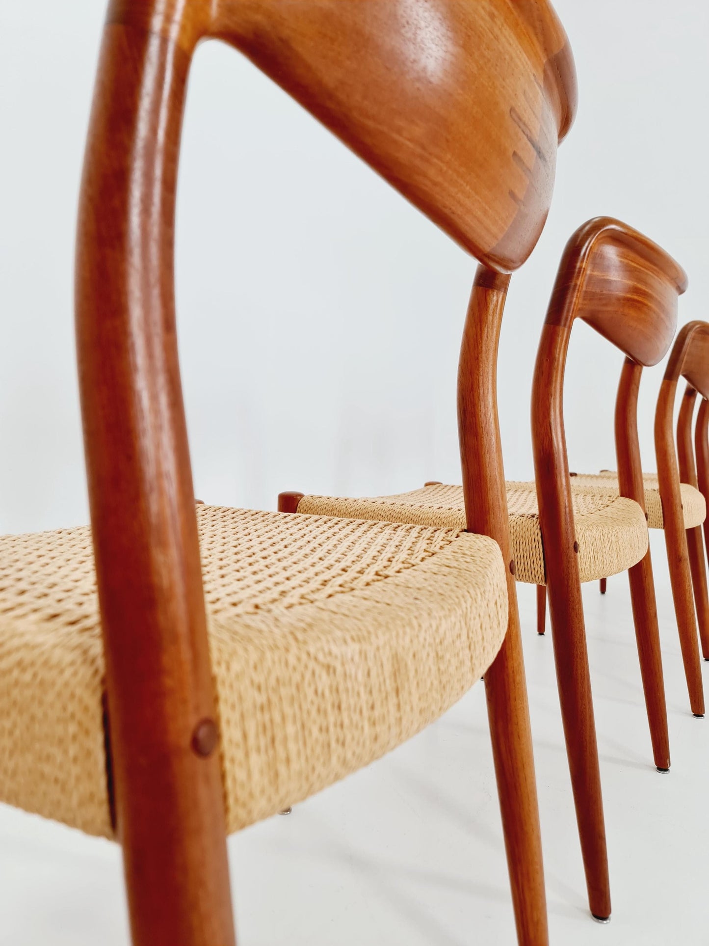 Rare MidCentury Danish Teak Dining Chairs Johannes Andersen for Uldum , 1960s, set of 6