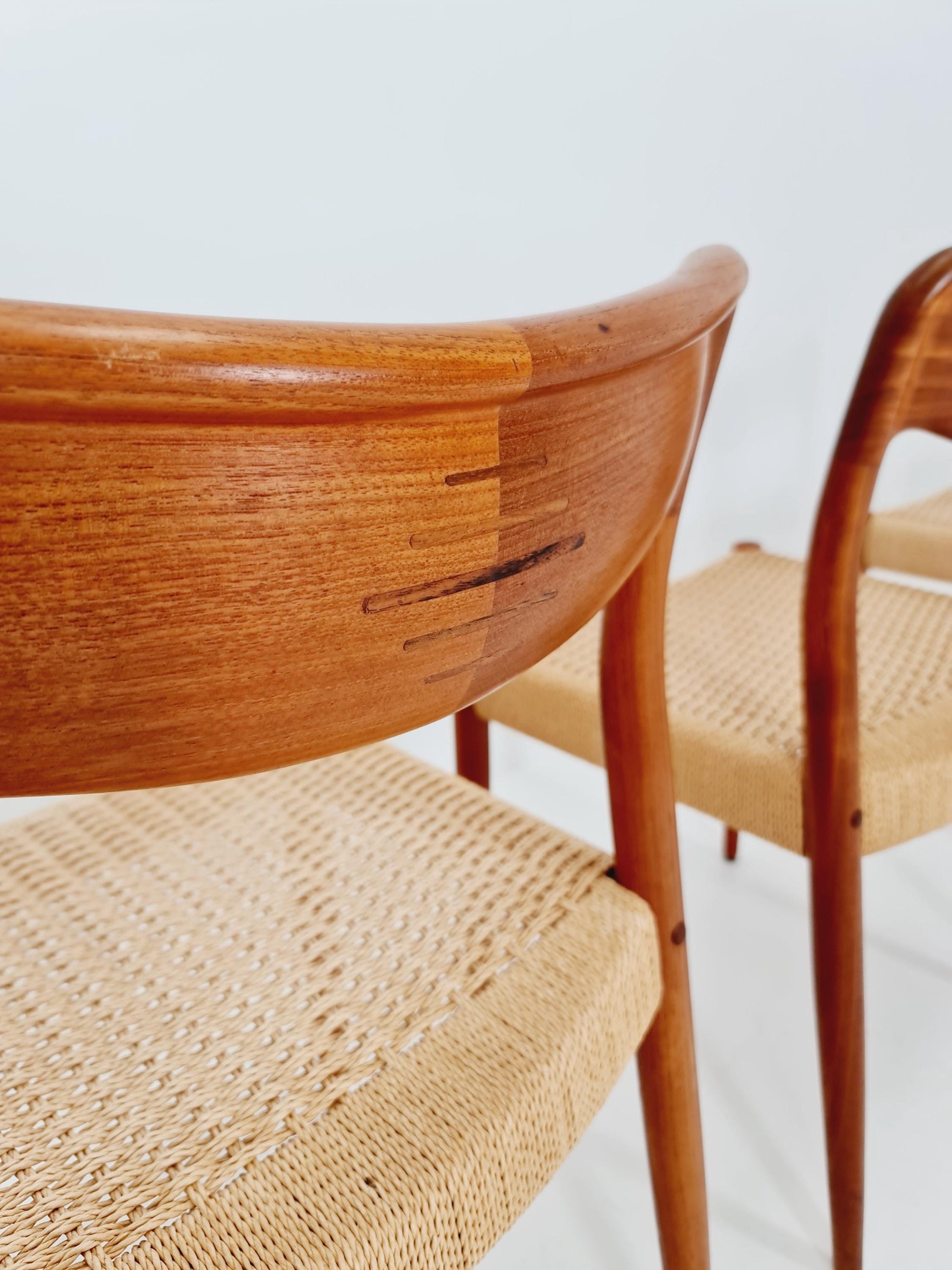 Rare MidCentury Danish Teak Dining Chairs Johannes Andersen for Uldum , 1960s, set of 6