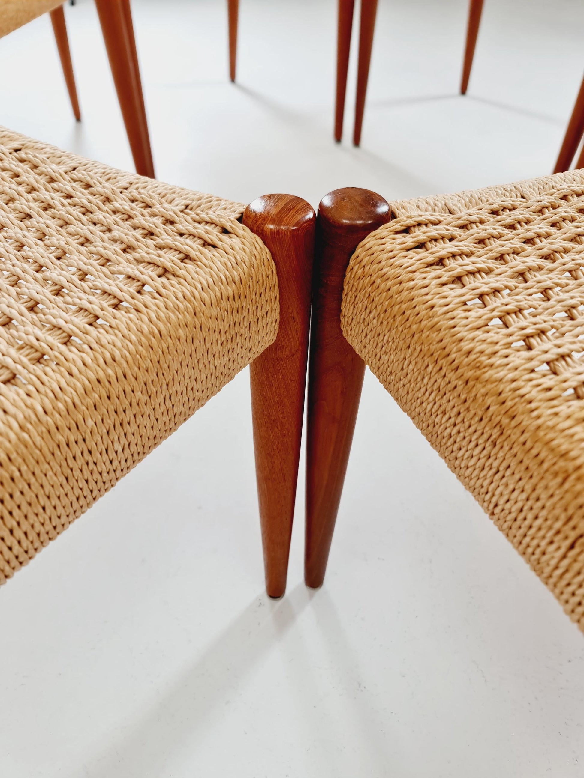 Rare MidCentury Danish Teak Dining Chairs Johannes Andersen for Uldum , 1960s, set of 6