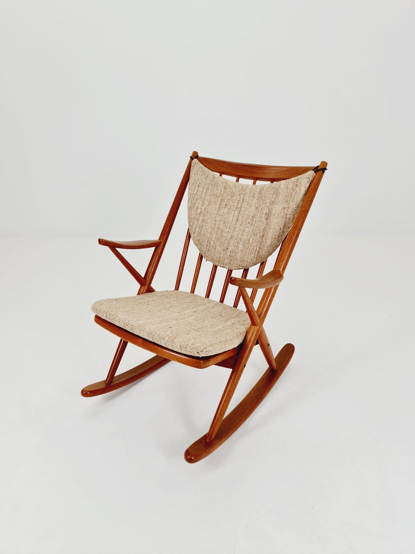 Danish teak Rocking Chair by Frank Reenskaug for Bramin, 1960s