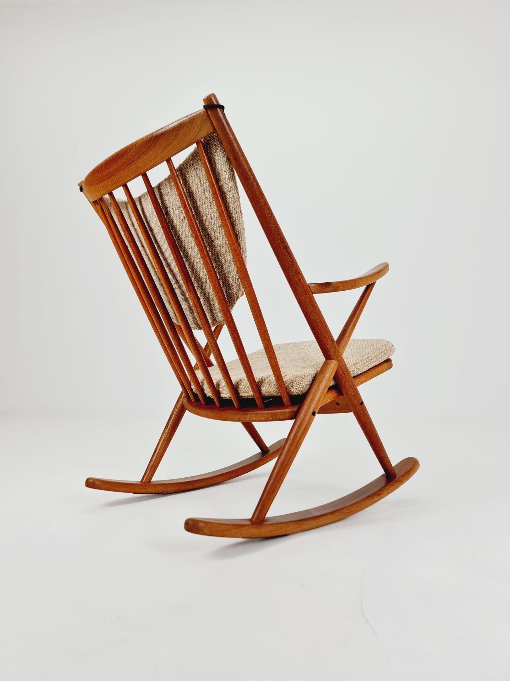 Danish teak Rocking Chair by Frank Reenskaug for Bramin, 1960s