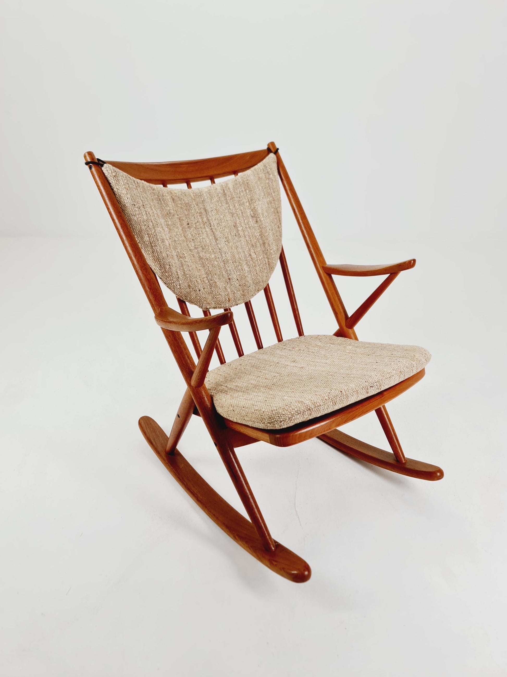 Danish teak Rocking Chair by Frank Reenskaug for Bramin, 1960s