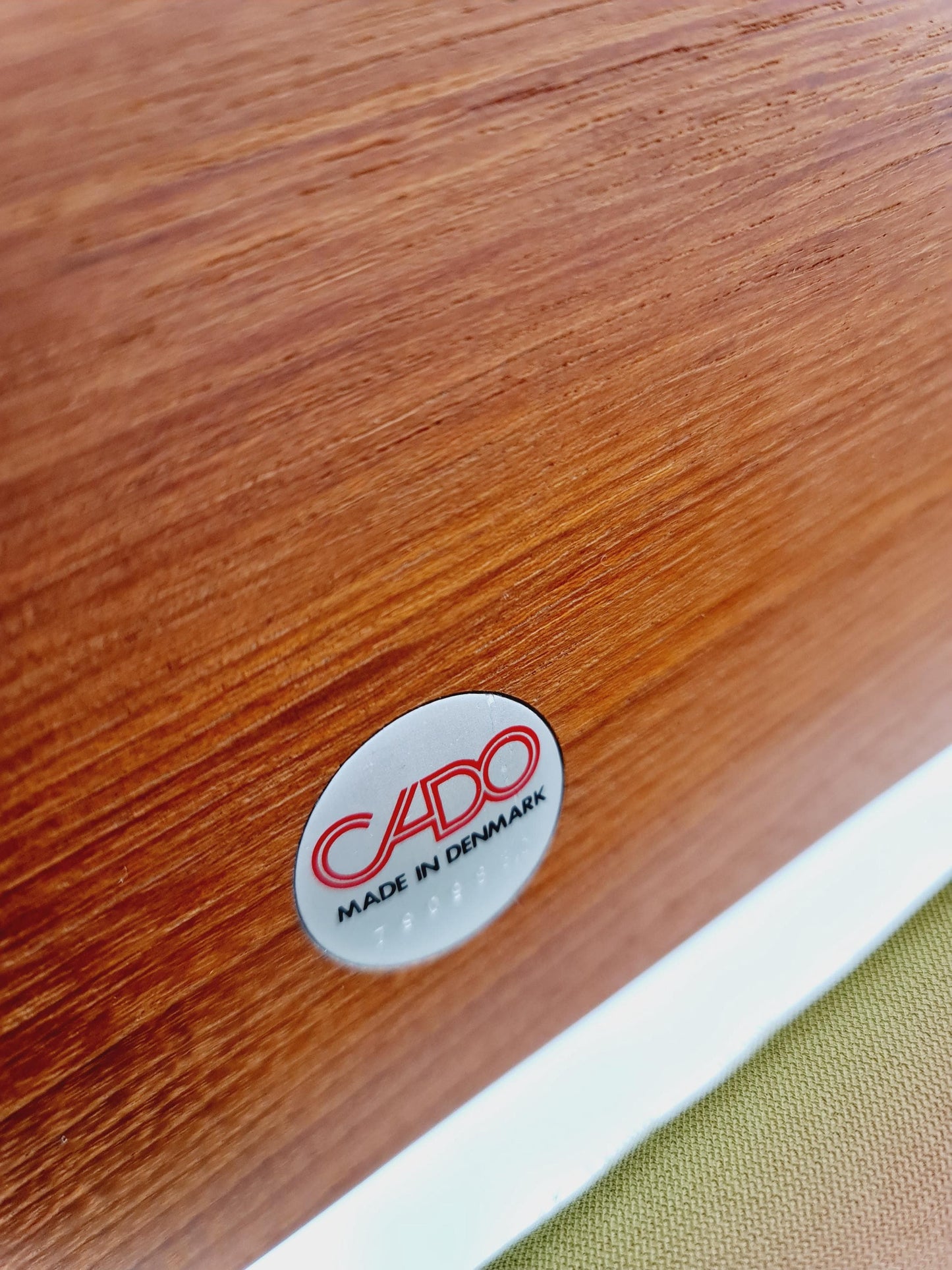 Mid-century Rare Danish teak lounge chair with ottoman by Ole Wanscher for Cado France &Son , 1960s