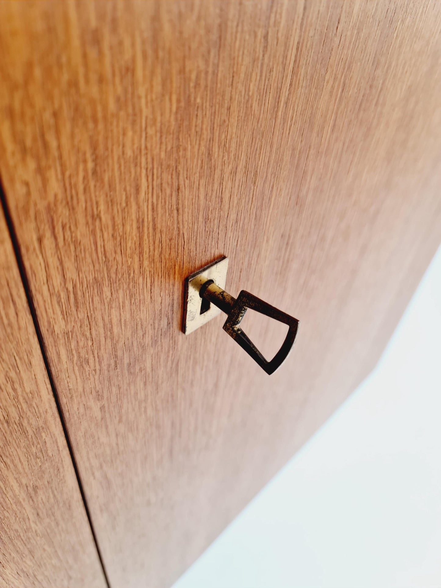 Mid century German teak hanging Cabinet, sideboard By Omnia , 1960s