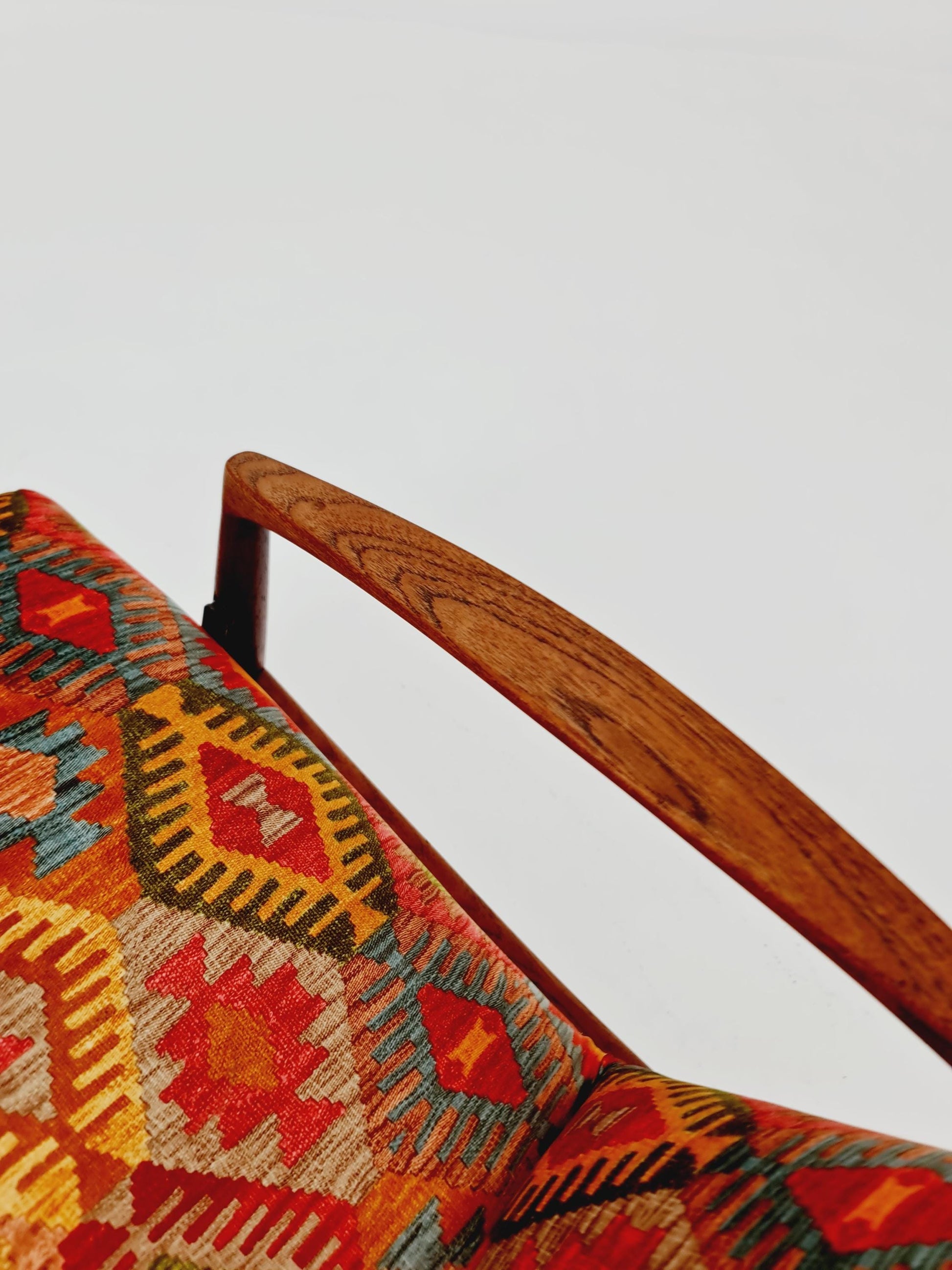 Rare Danish Teak loungeChair with foot Rest ,1950s