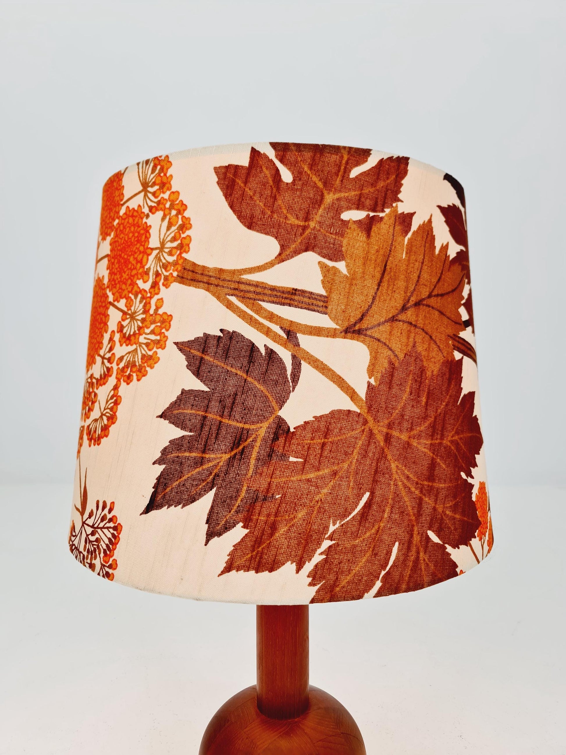 Mid century solid teak table lamp by Domus,1960s
