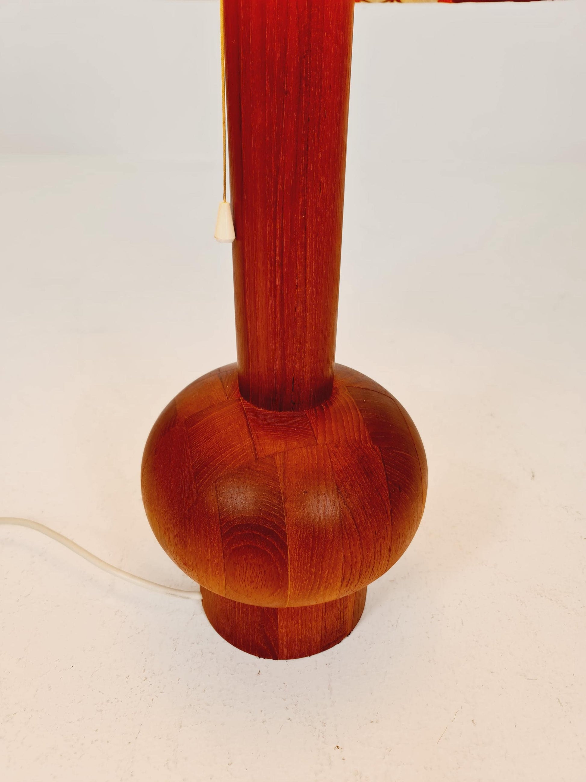 Mid century solid teak table lamp by Domus,1960s