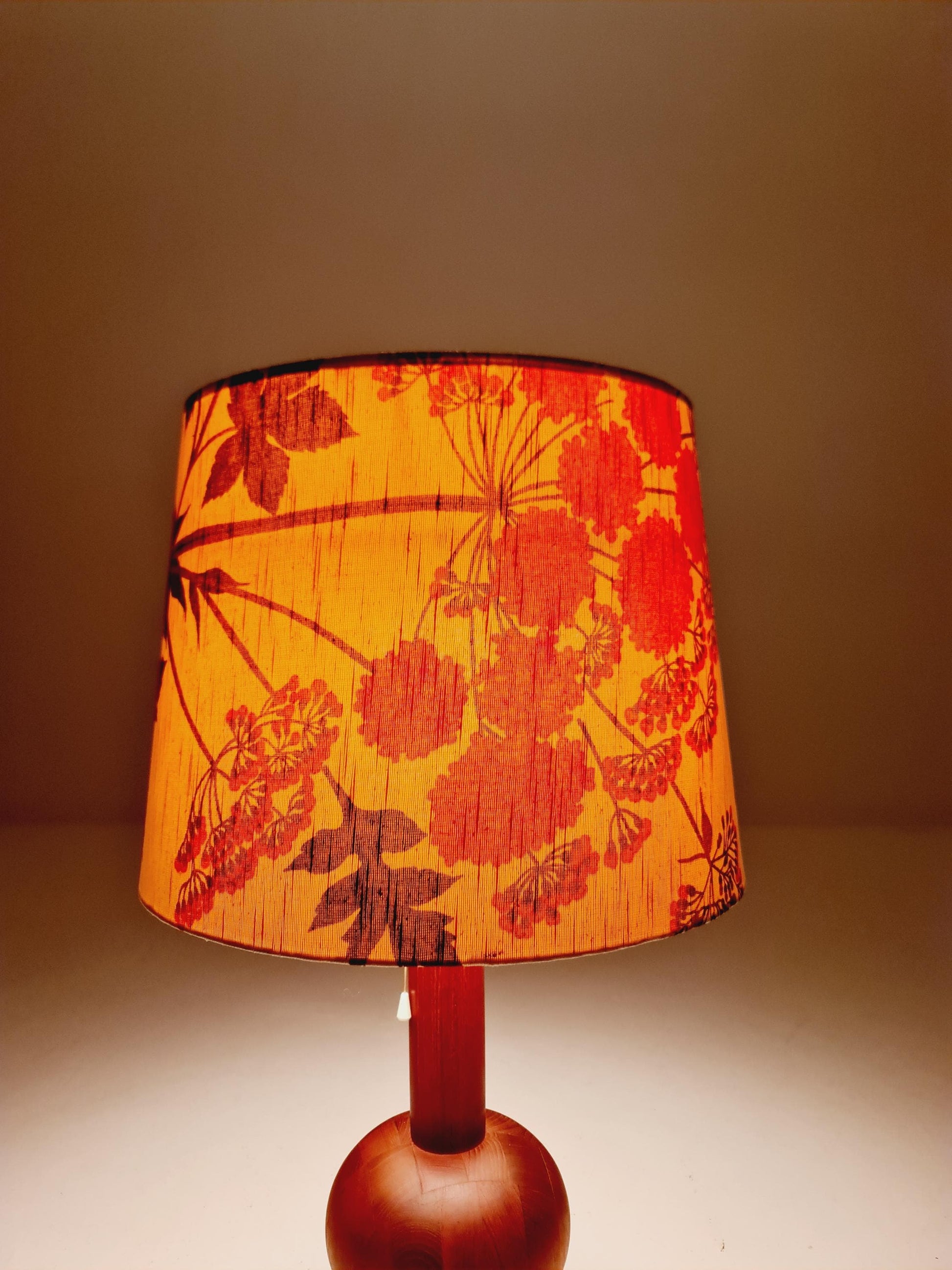 Mid century solid teak table lamp by Domus,1960s