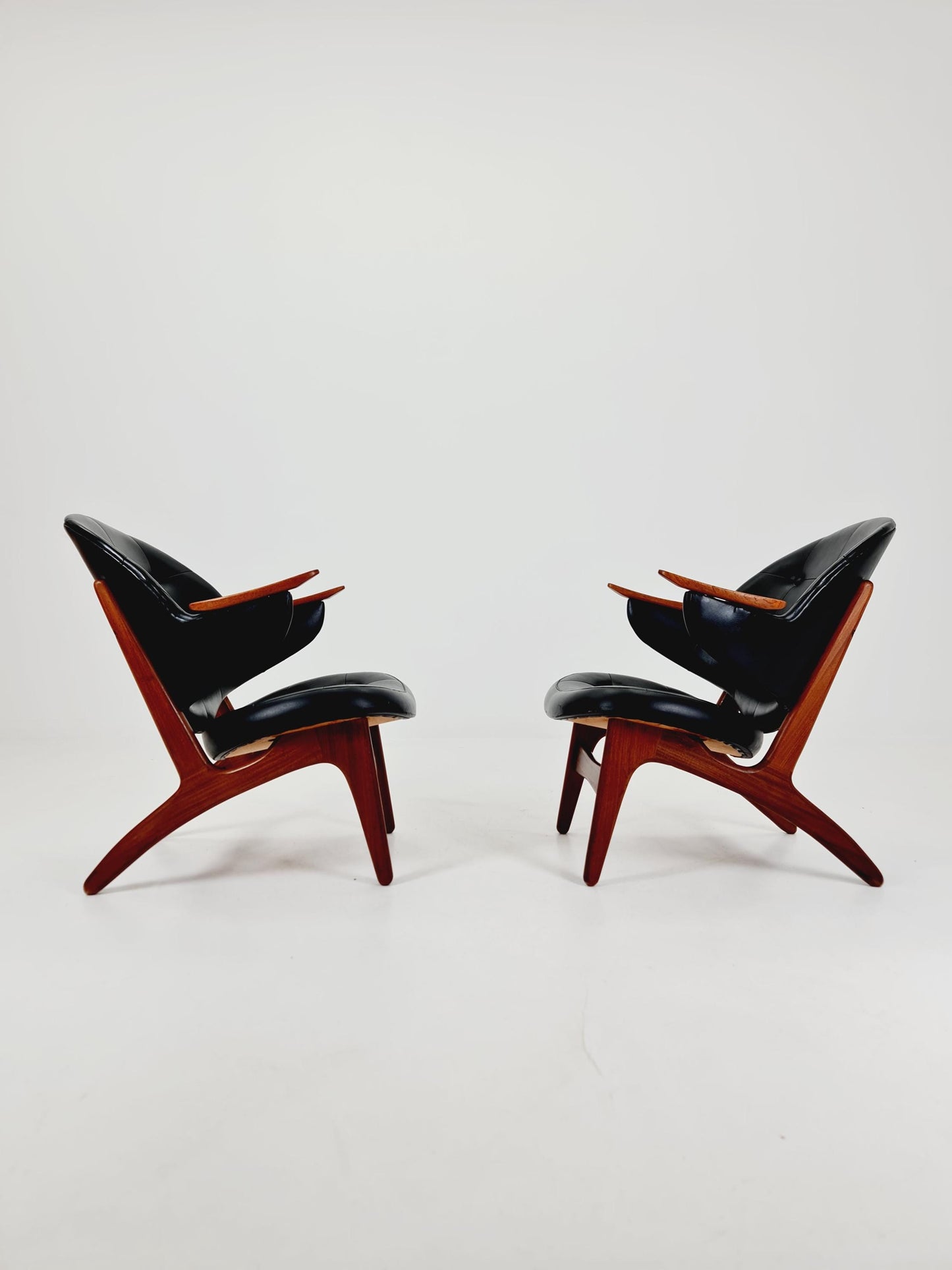 Danish Modern Teak Armchairs BY Carl Edward Matthes Modell 33 Set of 2 , 1960s