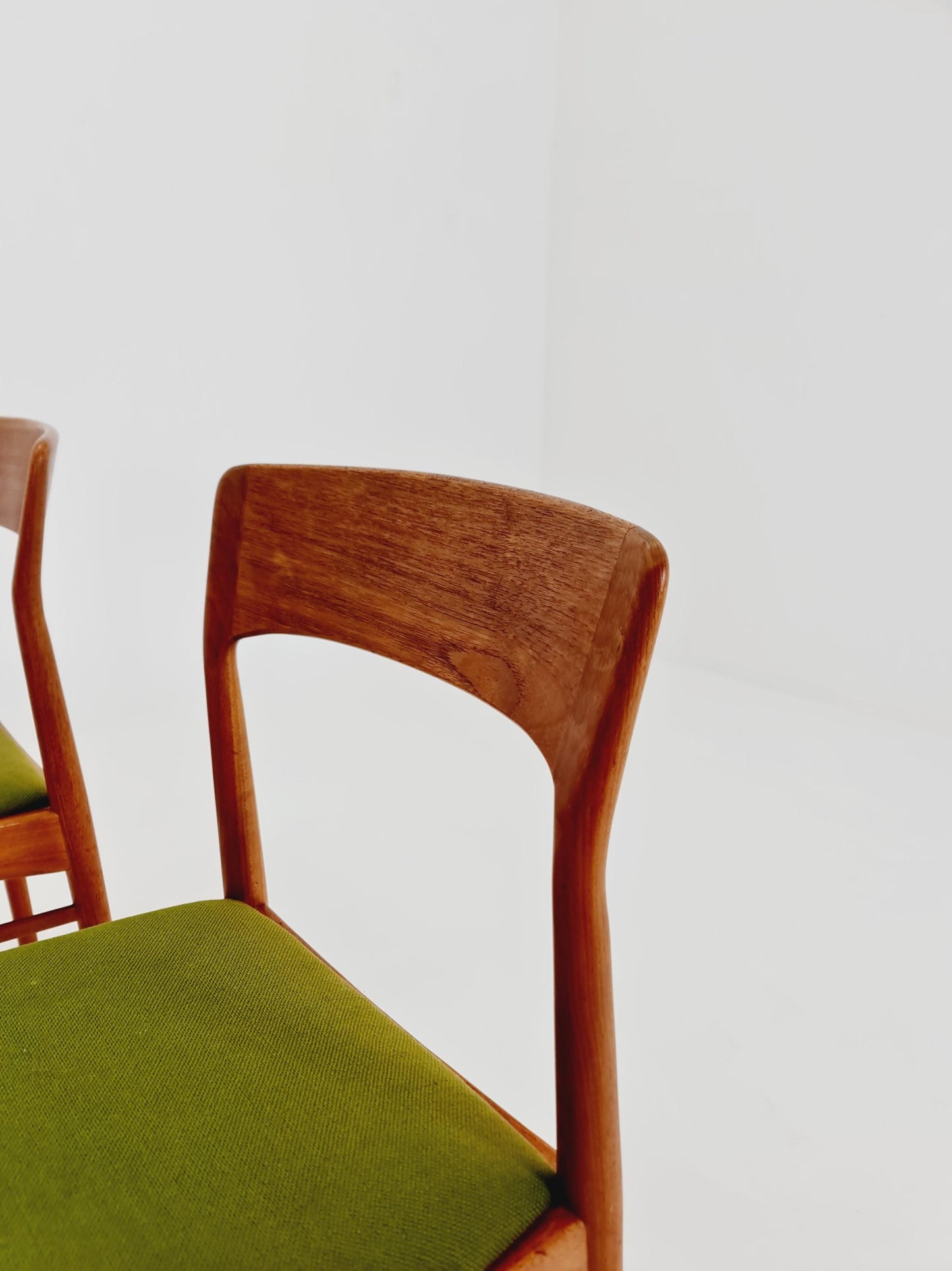 Vintage Danish solid teak dining chairs By Kai Kristiansen for K.S , 1960s, Set of 6