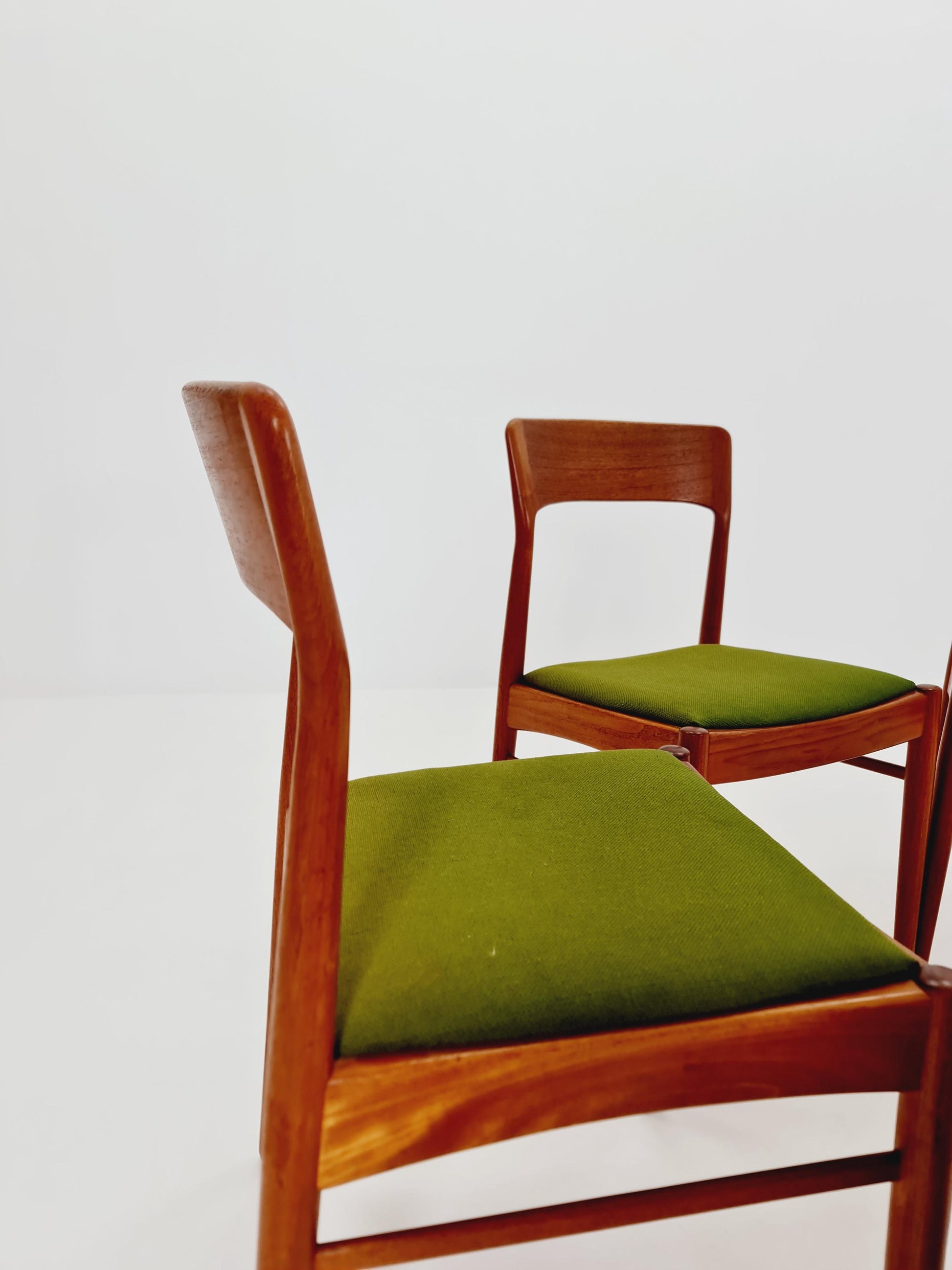 Vintage Danish solid teak dining chairs By Kai Kristiansen for K.S , 1960s, Set of 6