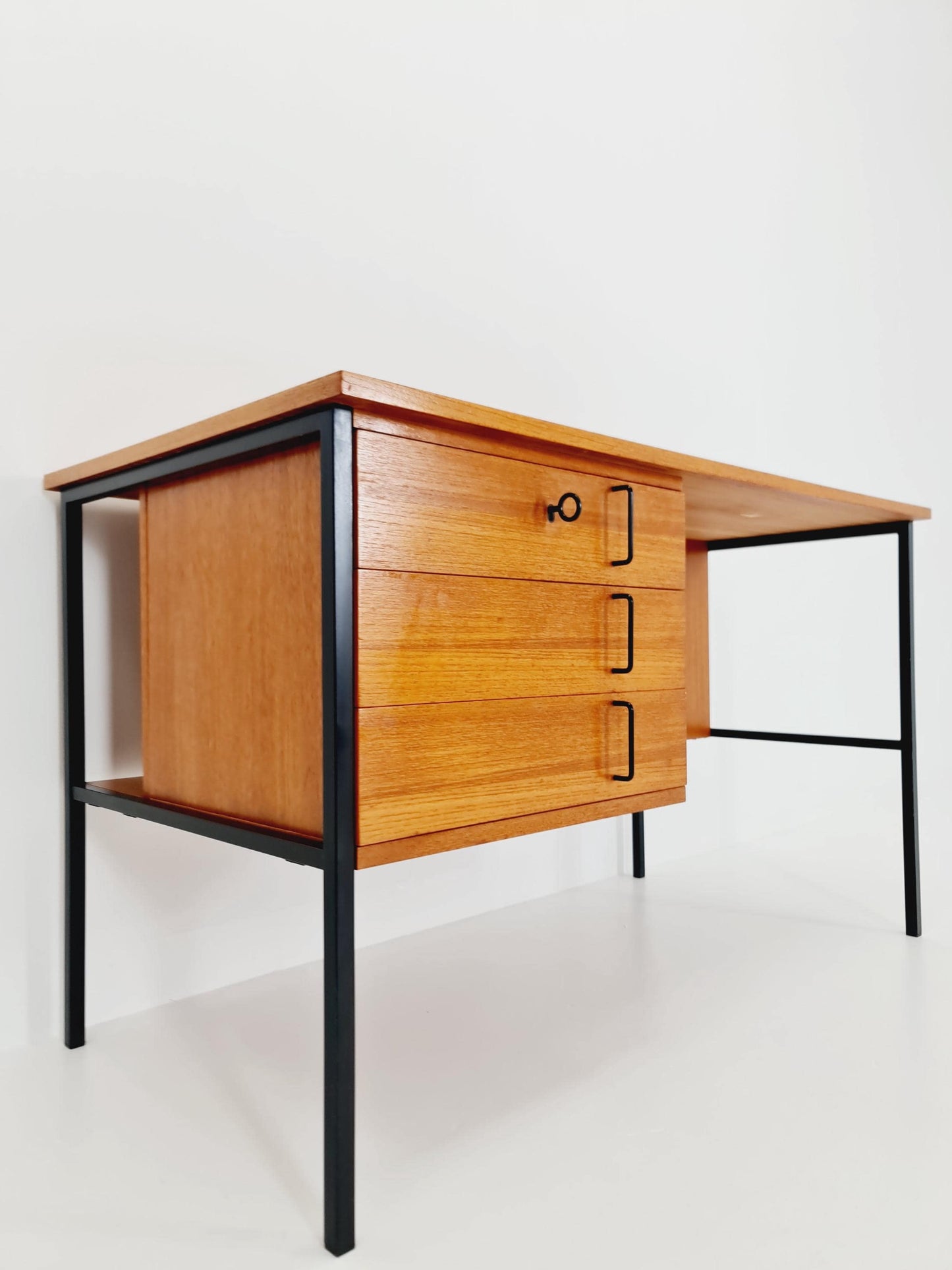 Mid century vintage desk German desk by Günther Renkel for Rego Möbel , 1950s
