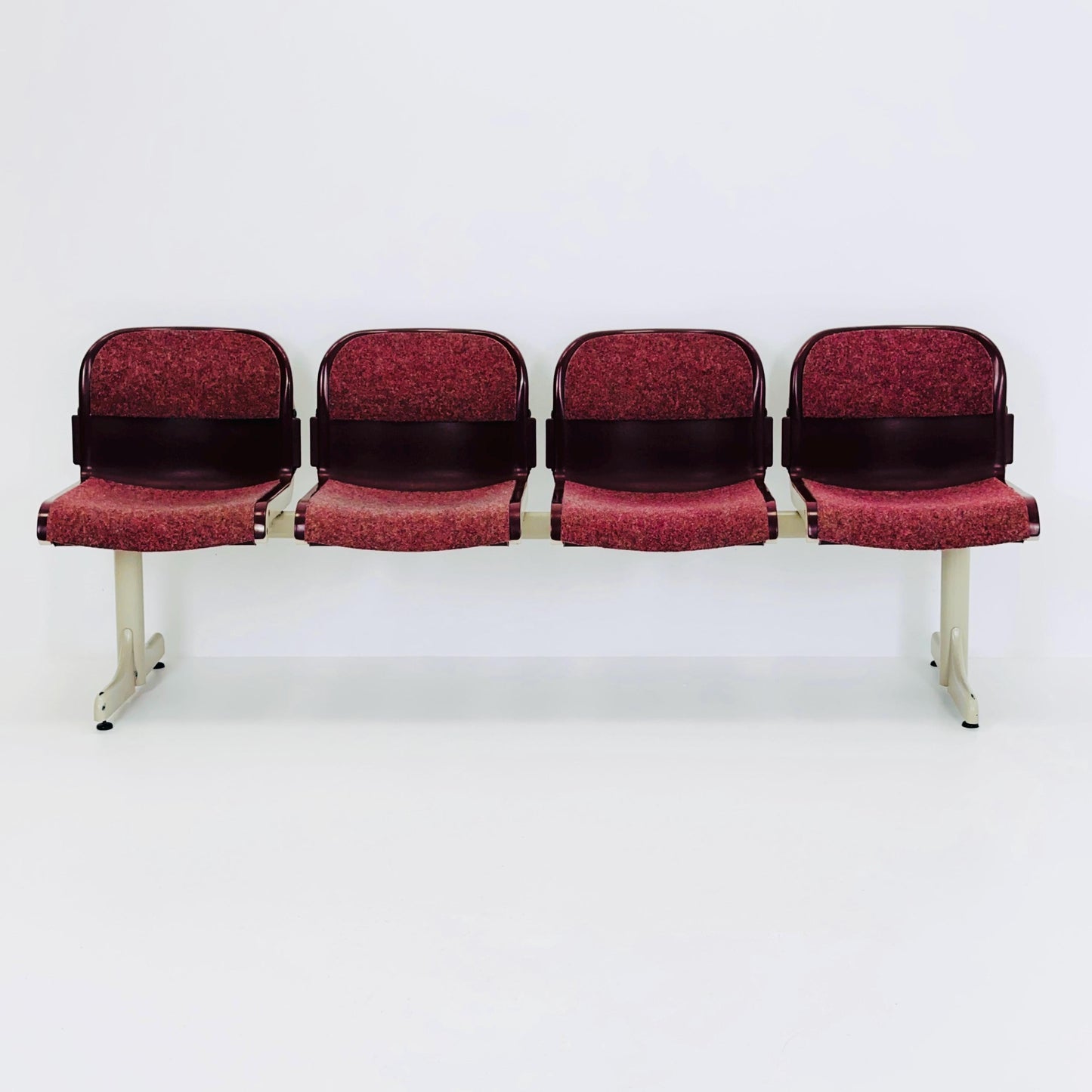 Mid Century Space Age 4-Seat Bench by J.B. Meijer for Kembo, Holland 1990s