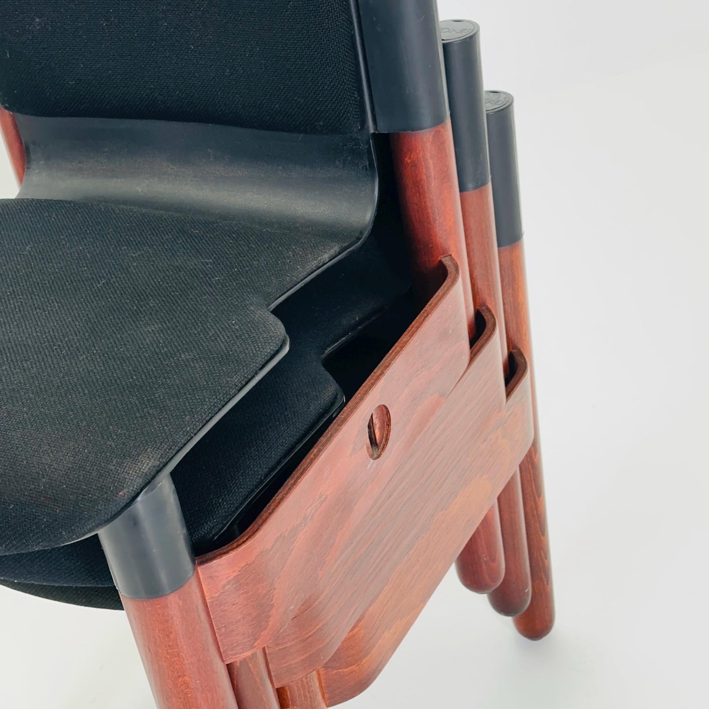 Set of 4 mid century dining chairs "Flex" by Gerd Lange for Thonet, 1970s West Germany