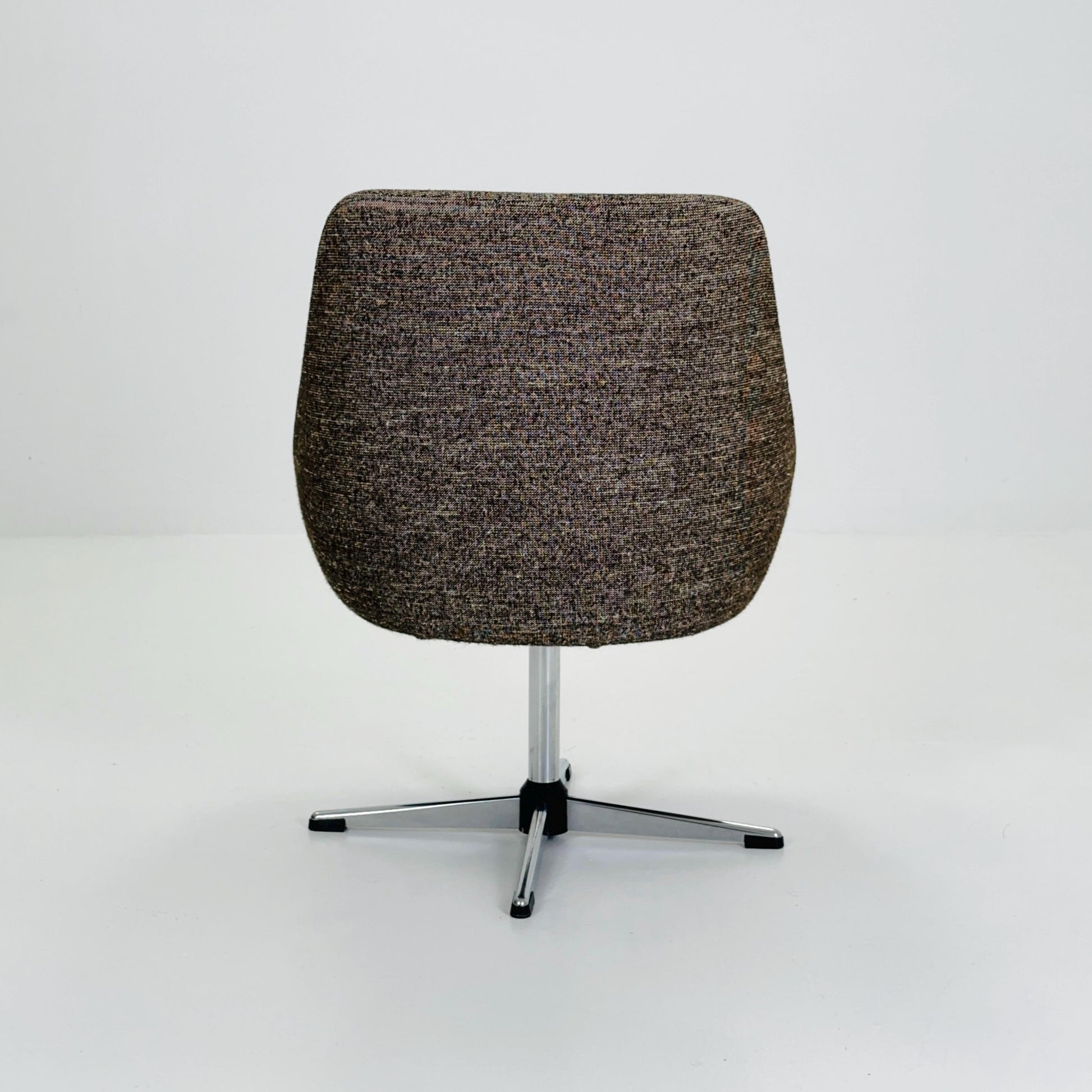 Mid Century Modern Brown Swivel Egg Chair – Vintage 1970s Germany
