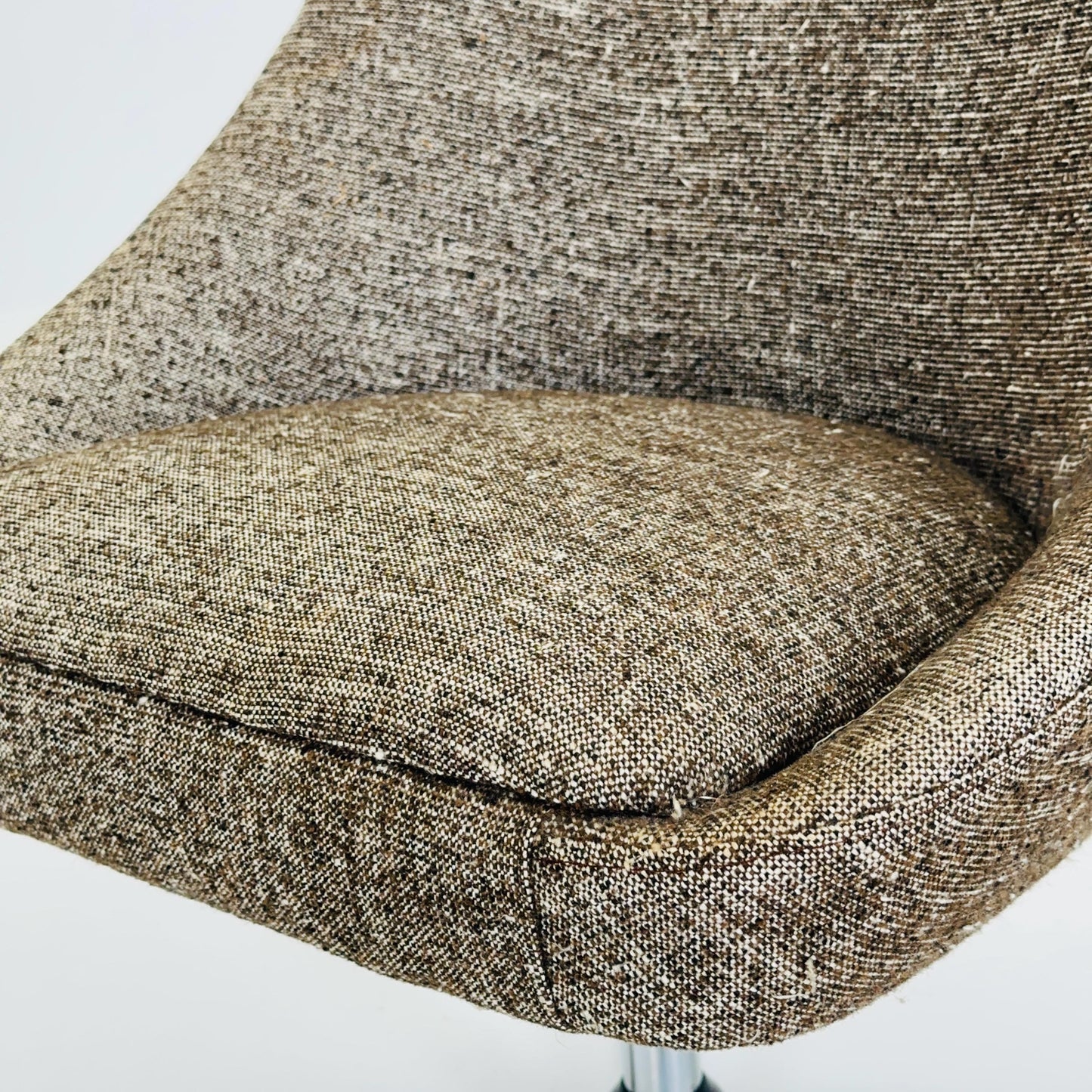 Mid Century Modern Brown Swivel Egg Chair – Vintage 1970s Germany