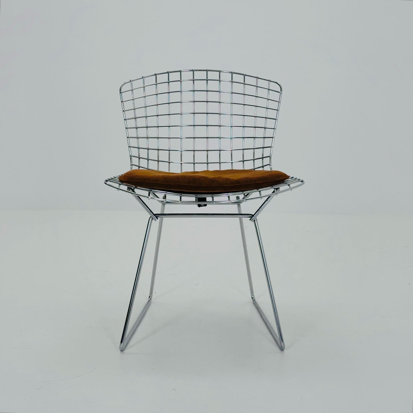 Mid Century Wire Chrom side Chair by Harry Bertoia , 1980s