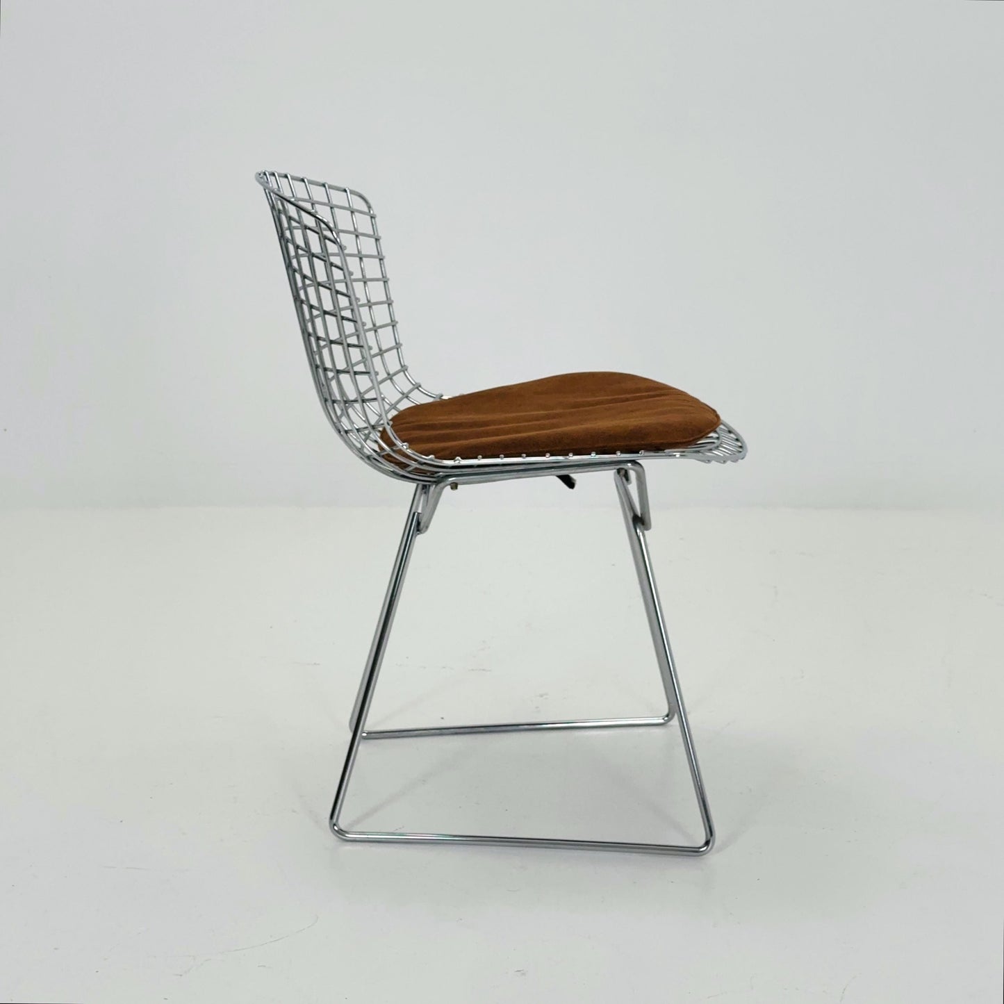 Mid Century Wire Chrom side Chair by Harry Bertoia , 1980s