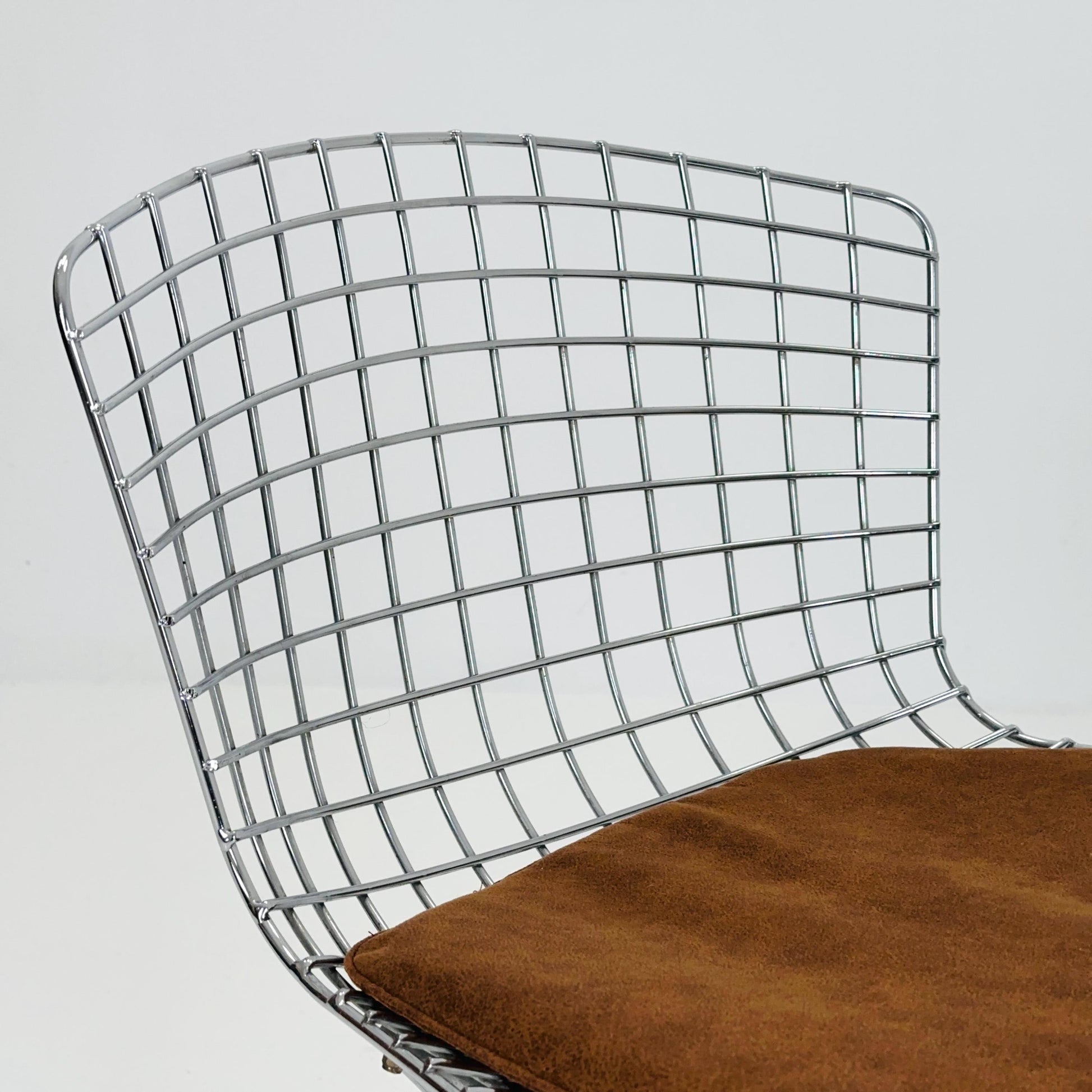 Mid Century Wire Chrom side Chair by Harry Bertoia , 1980s