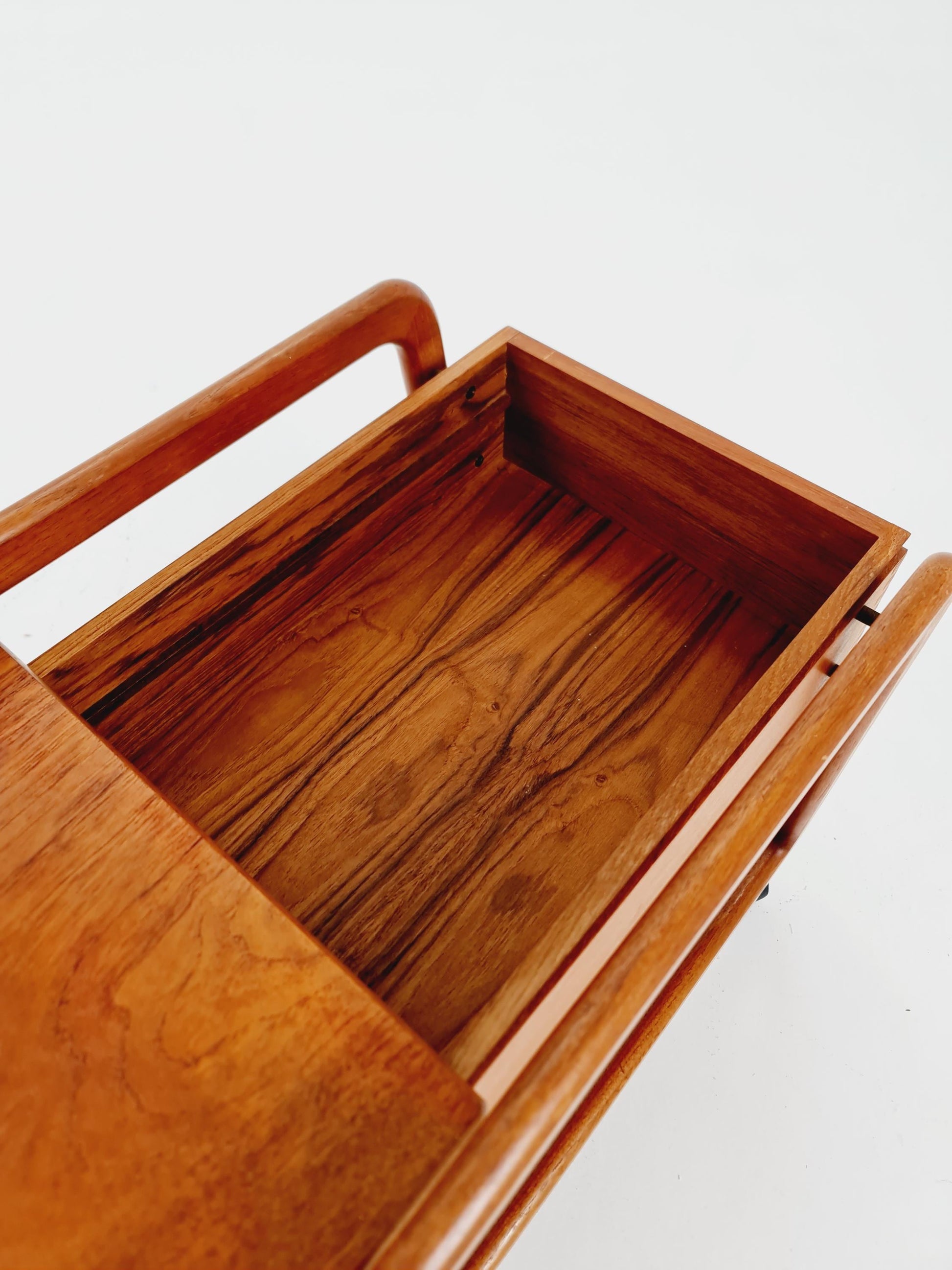 Vintage mid century danish trolley in solid teak/ bar cart By Salling Stolefabrik, 1960s