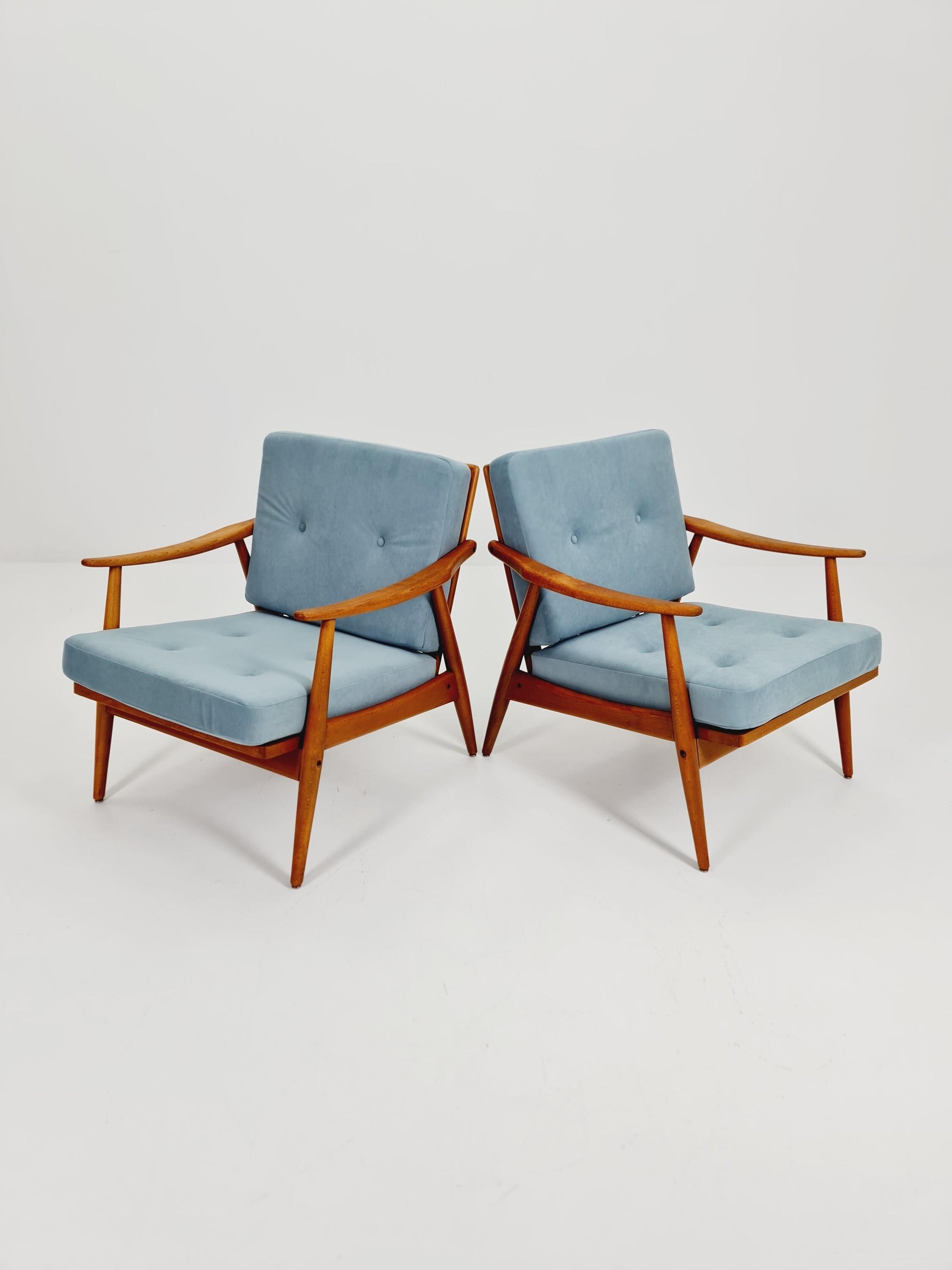 Mid-century pair of German lounge armchair, 1960s