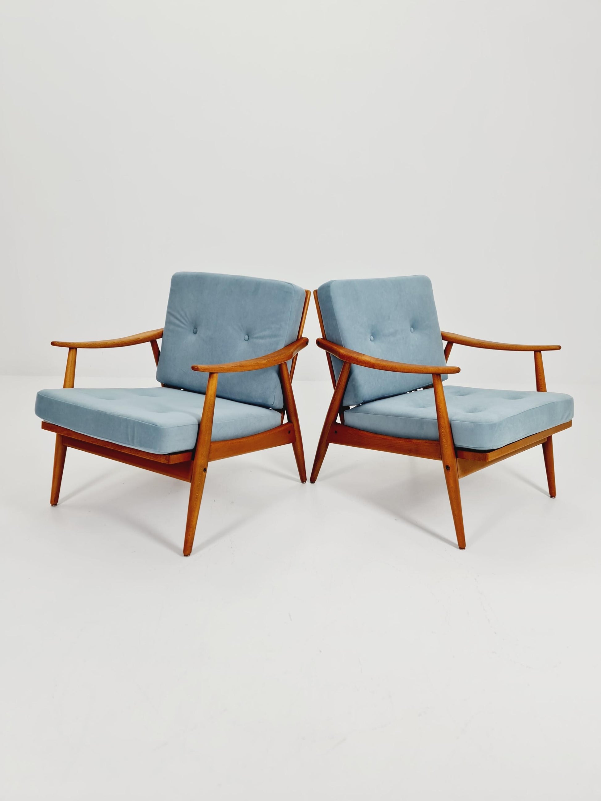 Mid-century pair of German lounge armchair, 1960s