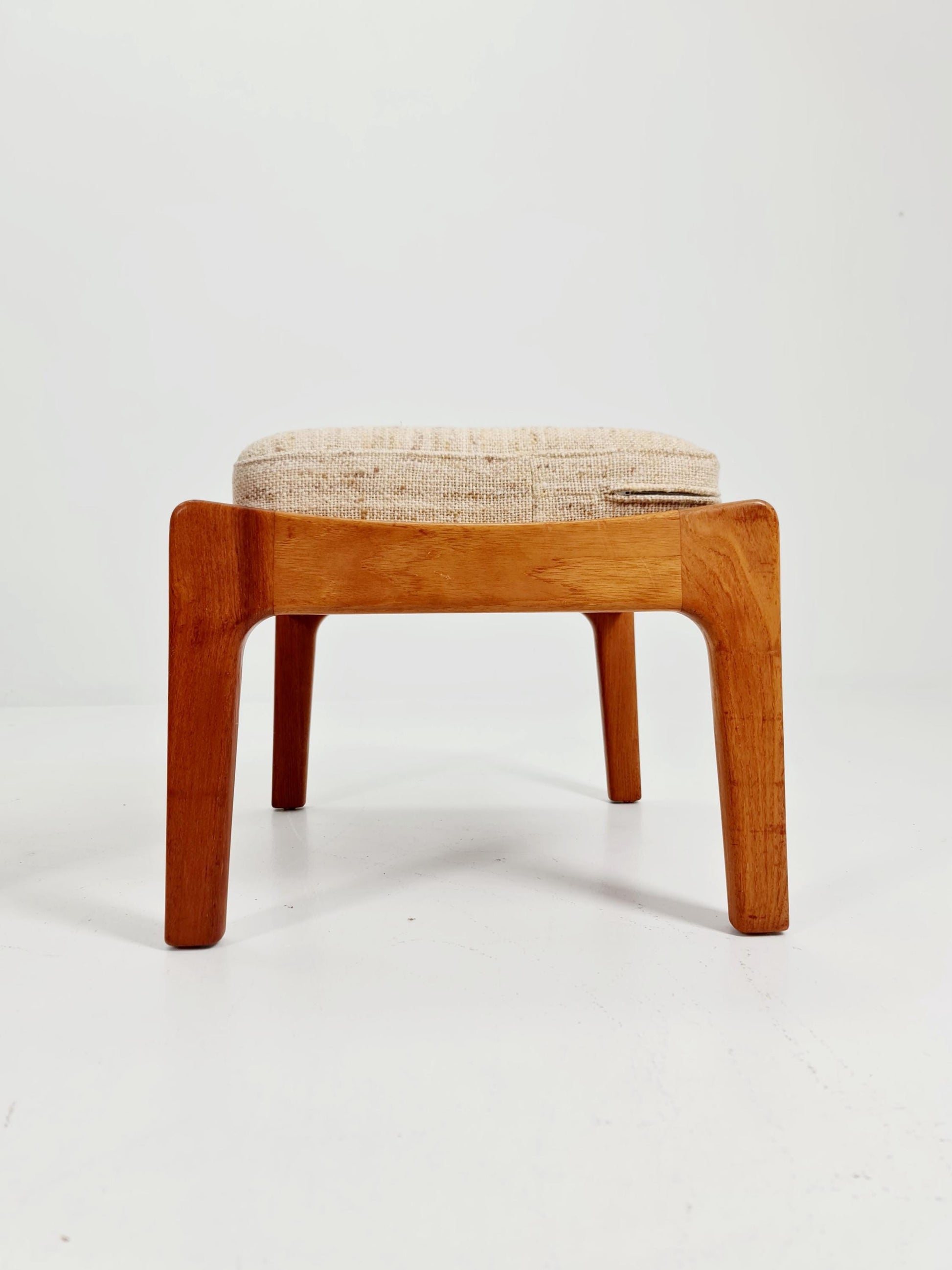 Mid-century Rare Danish Solid teak lounge chair with ottoman by Jens-Juul Christensen For JK Denmark 1960s