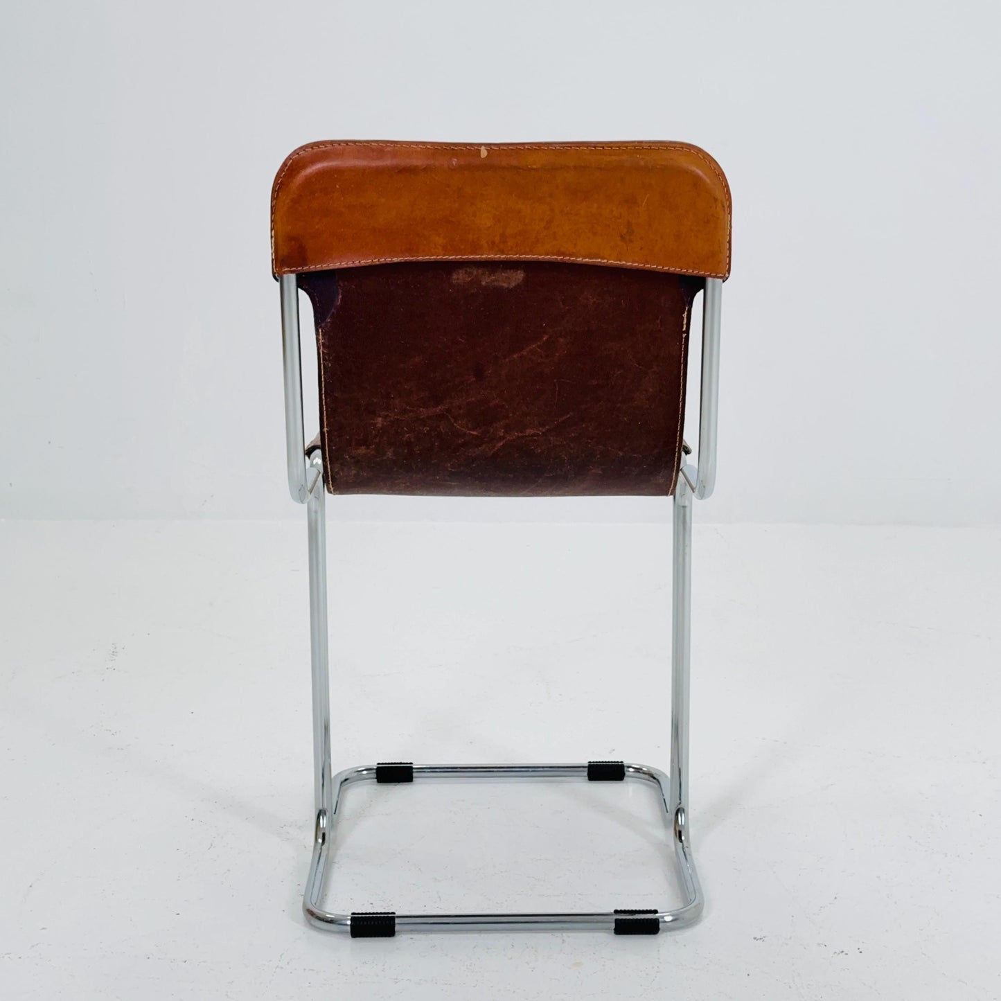 Mid Century Modern Leather “Calla” Sling Chair by Ari Colombo for Arflex, 1970s Italy