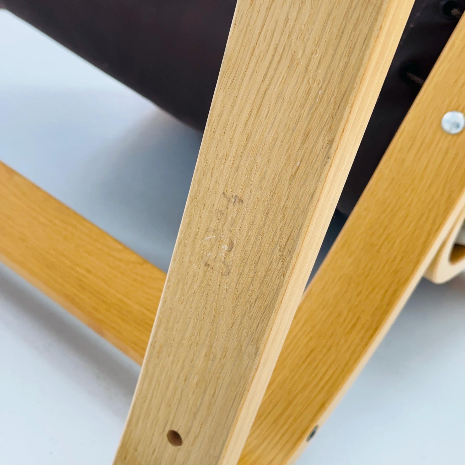 Set of 2 Mid century Norwegian Kengu leather lounge chairs by Elsa & Nordahl Solheim for Rybo Rykken - 1970s Norway