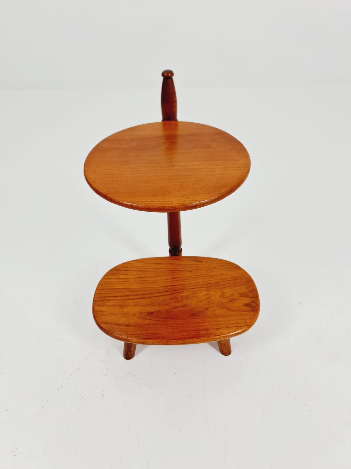 Vintage solid teak plant stand Denmark 1960